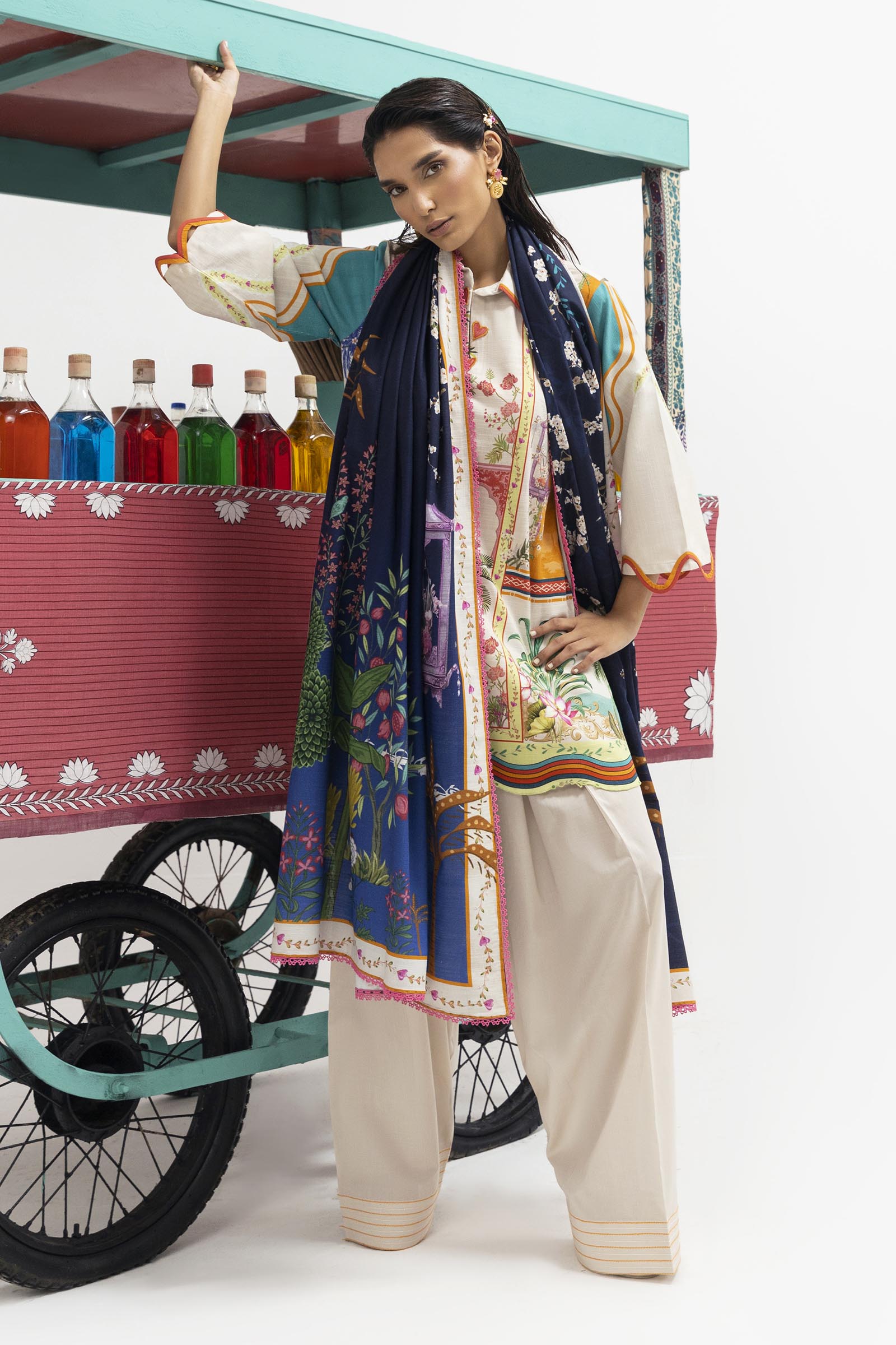 Unstitched 2 Piece Slub Suit Secondary image