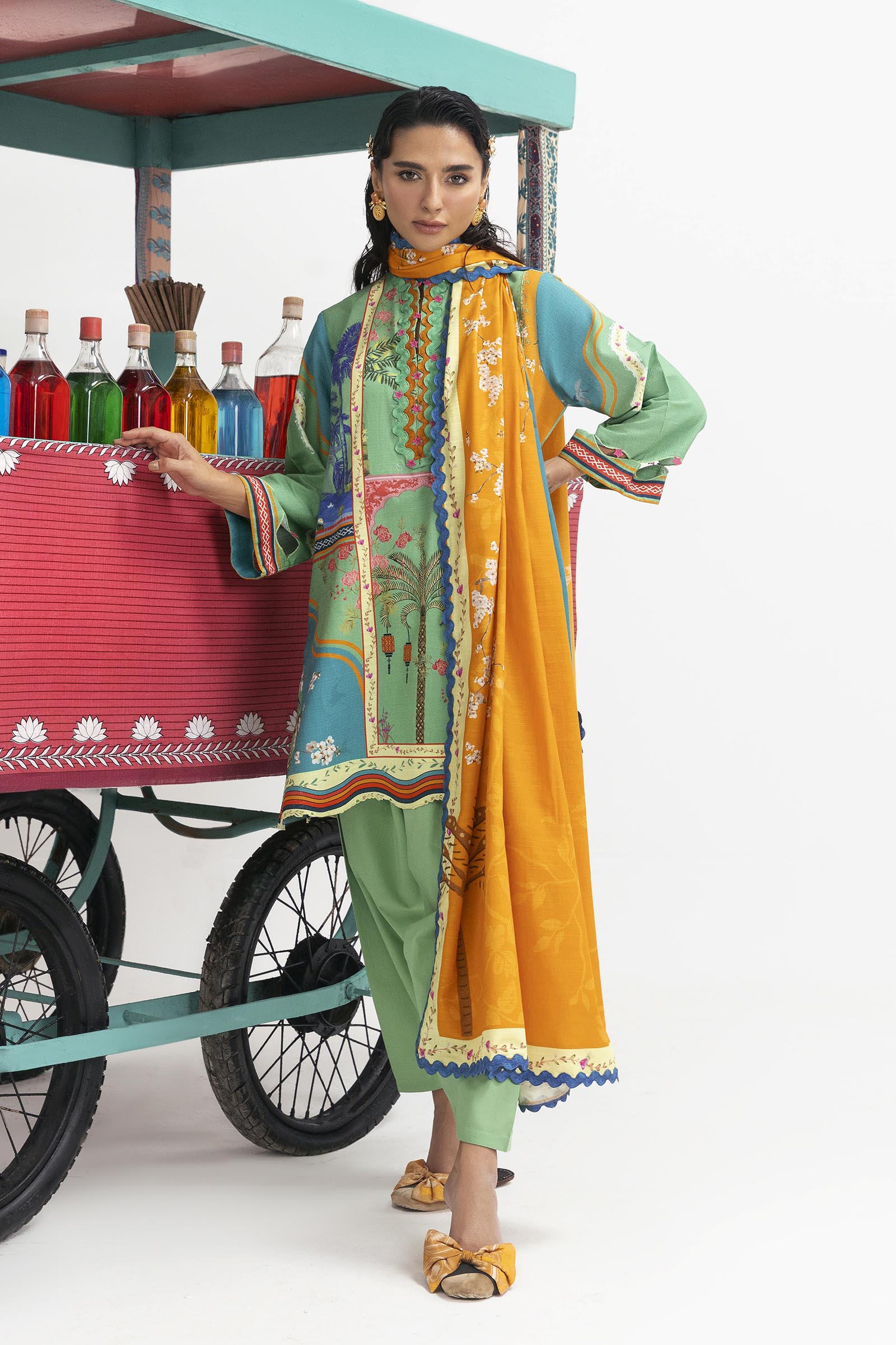 Unstitched 2 Piece Slub Suit Main image