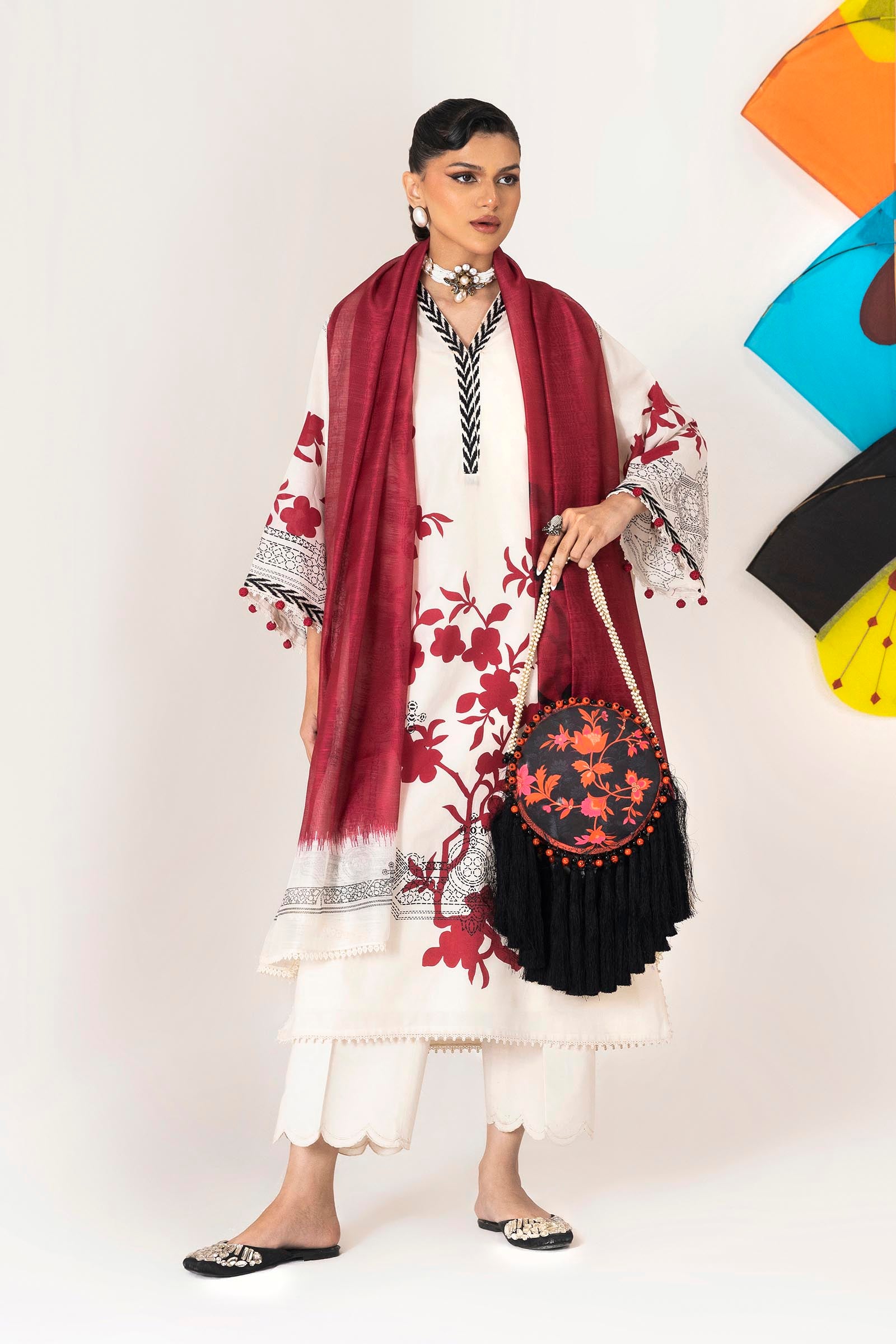 Unstitched Mahay Lawn 3 Piece Suit Main image