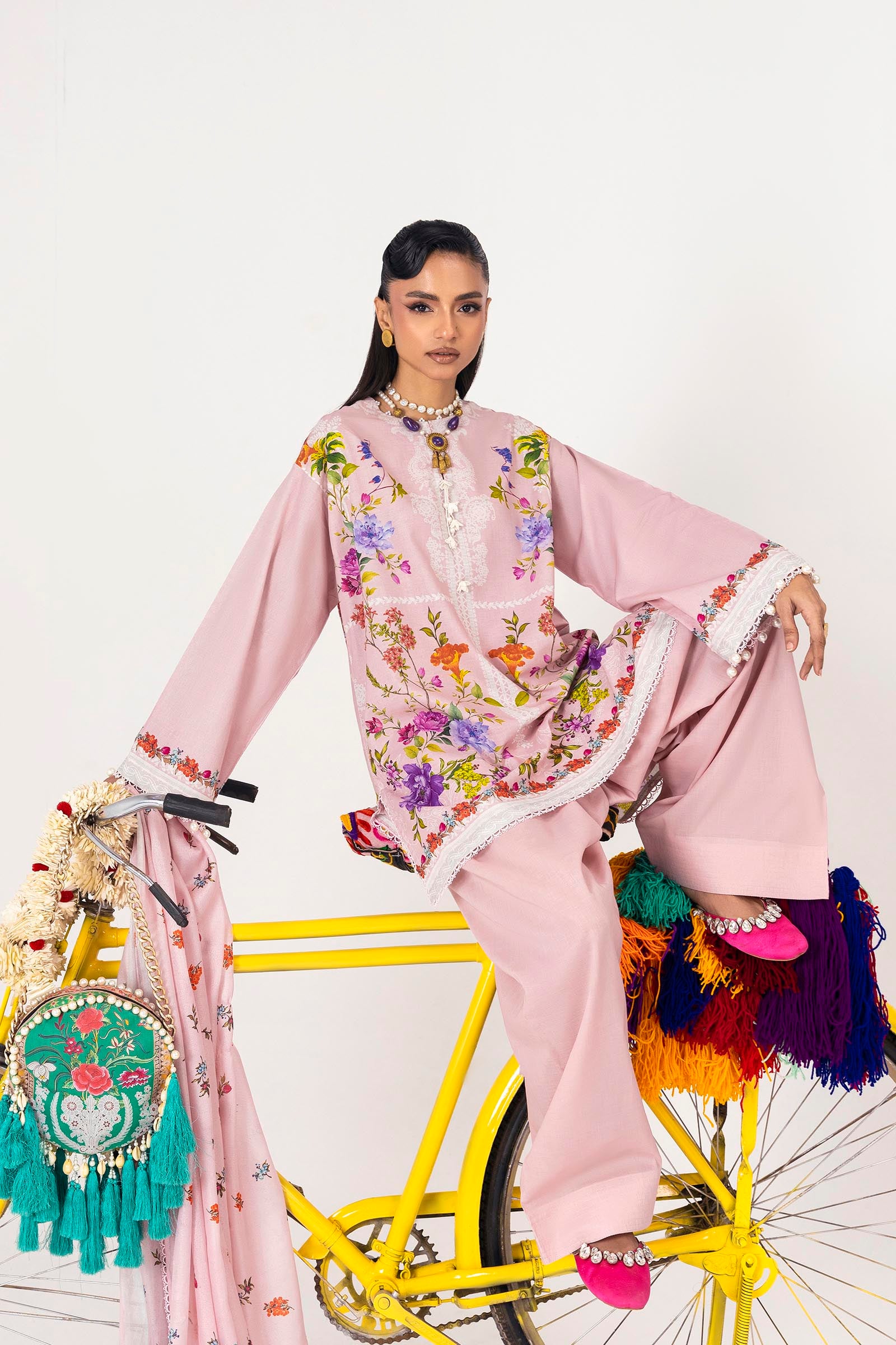 Unstitched Mahay Lawn 3 Piece Suit Secondary image