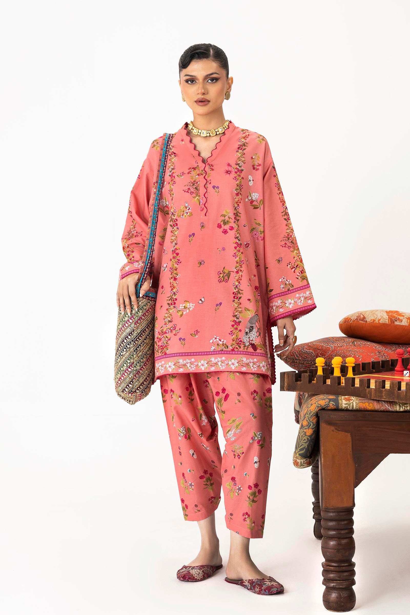 Unstitched Mahay Lawn 2 Piece Suit Main image