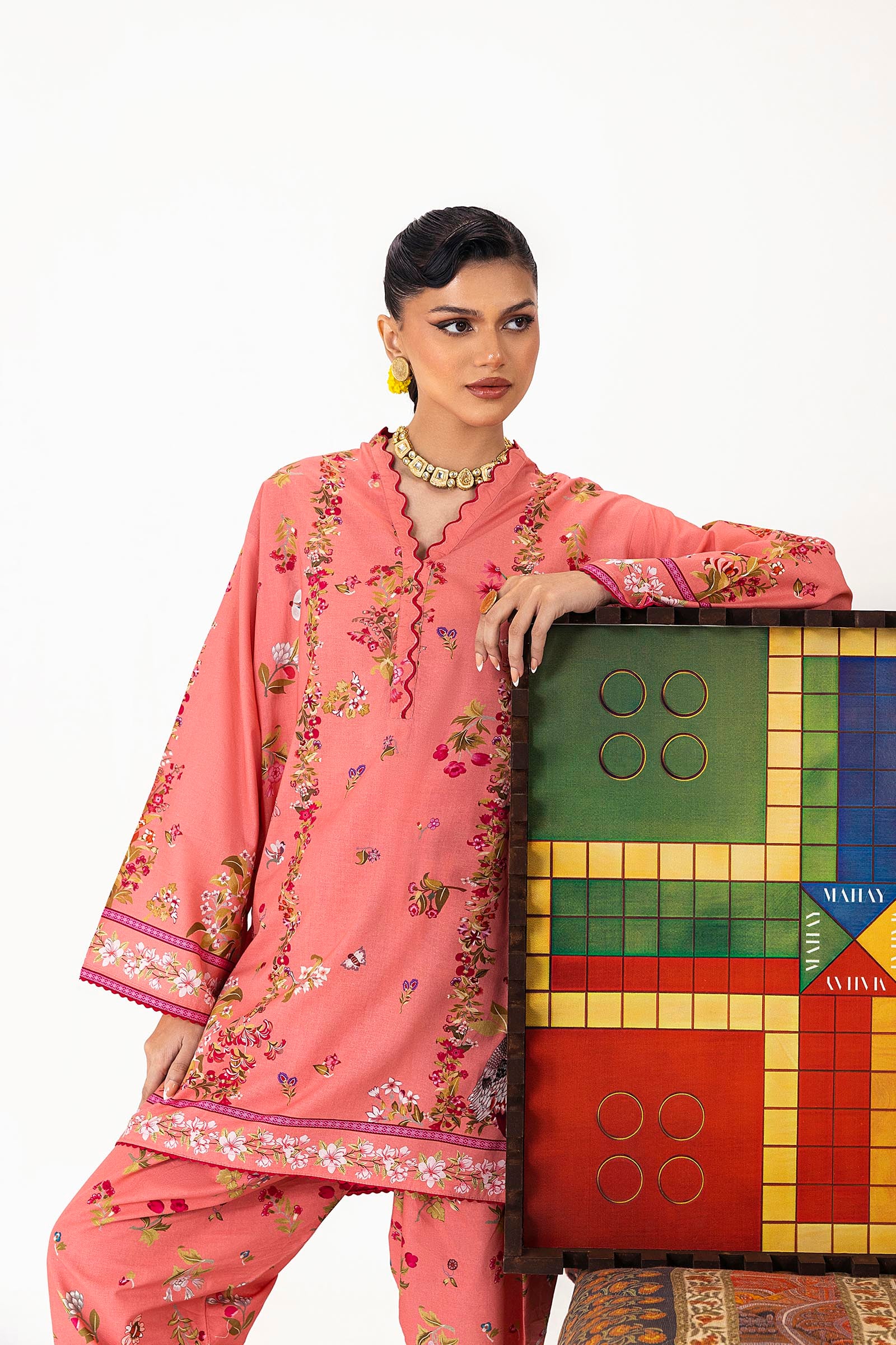Unstitched Mahay Lawn 2 Piece Suit