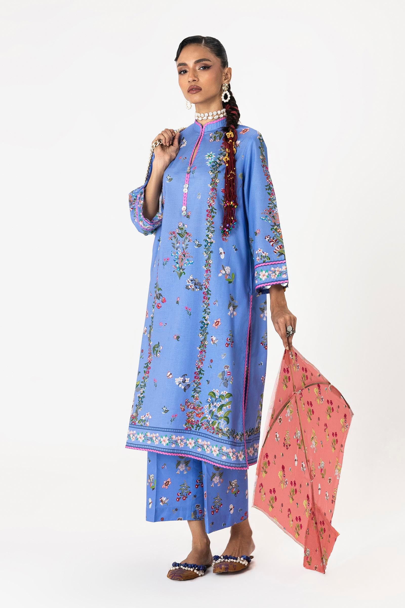 Unstitched Mahay Lawn 2 Piece Suit Secondary image