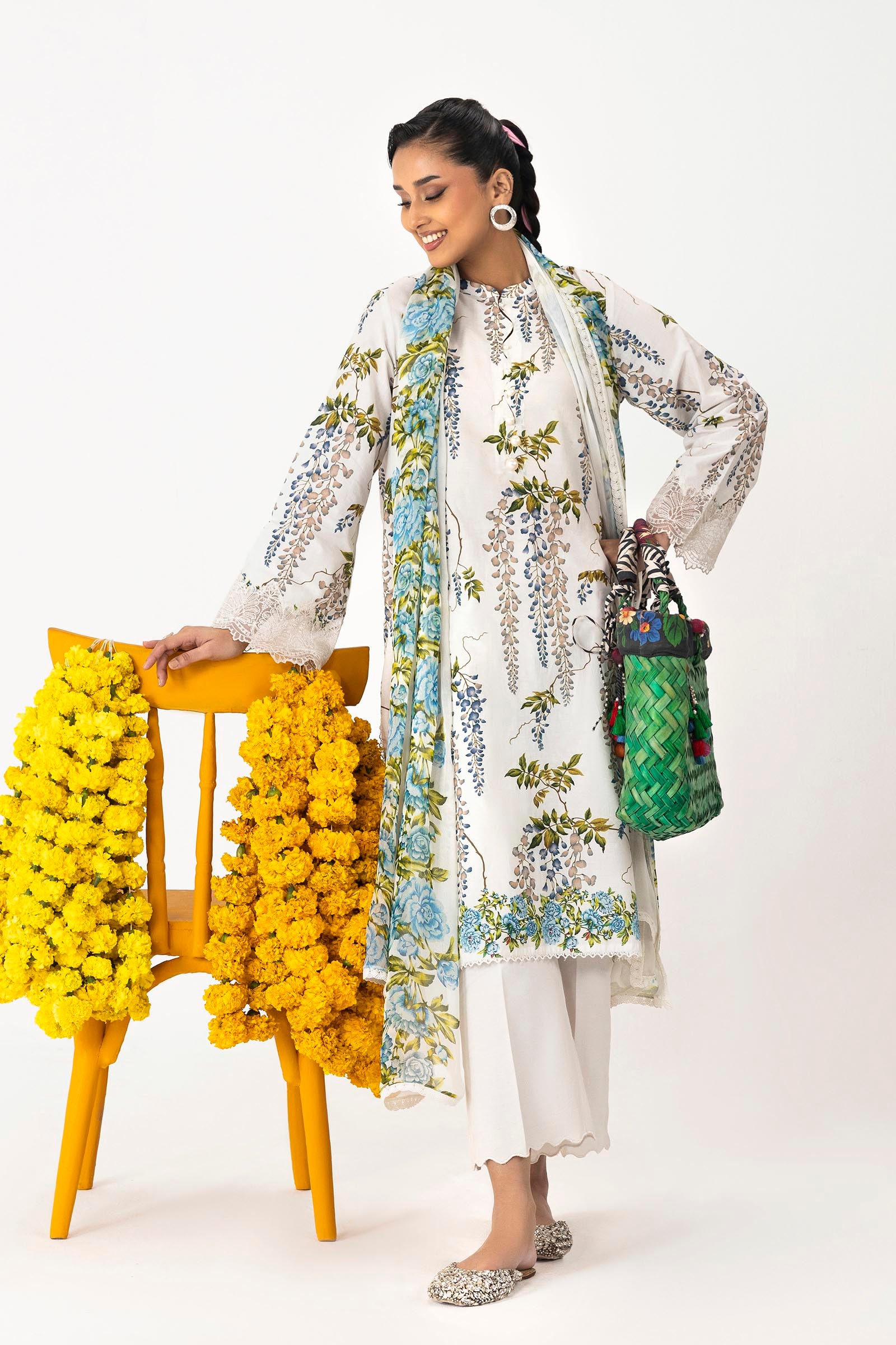 Unstitched Mahay Lawn 2 Piece Suit