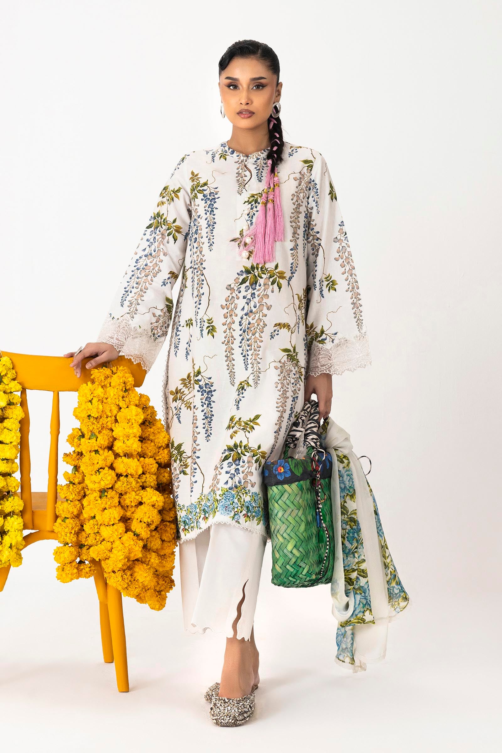Unstitched Mahay Lawn 2 Piece Suit Secondary image