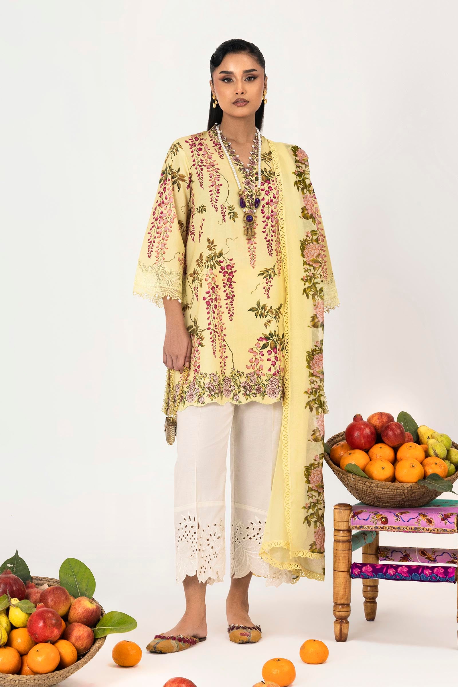 Unstitched Mahay Lawn 2 Piece Suit