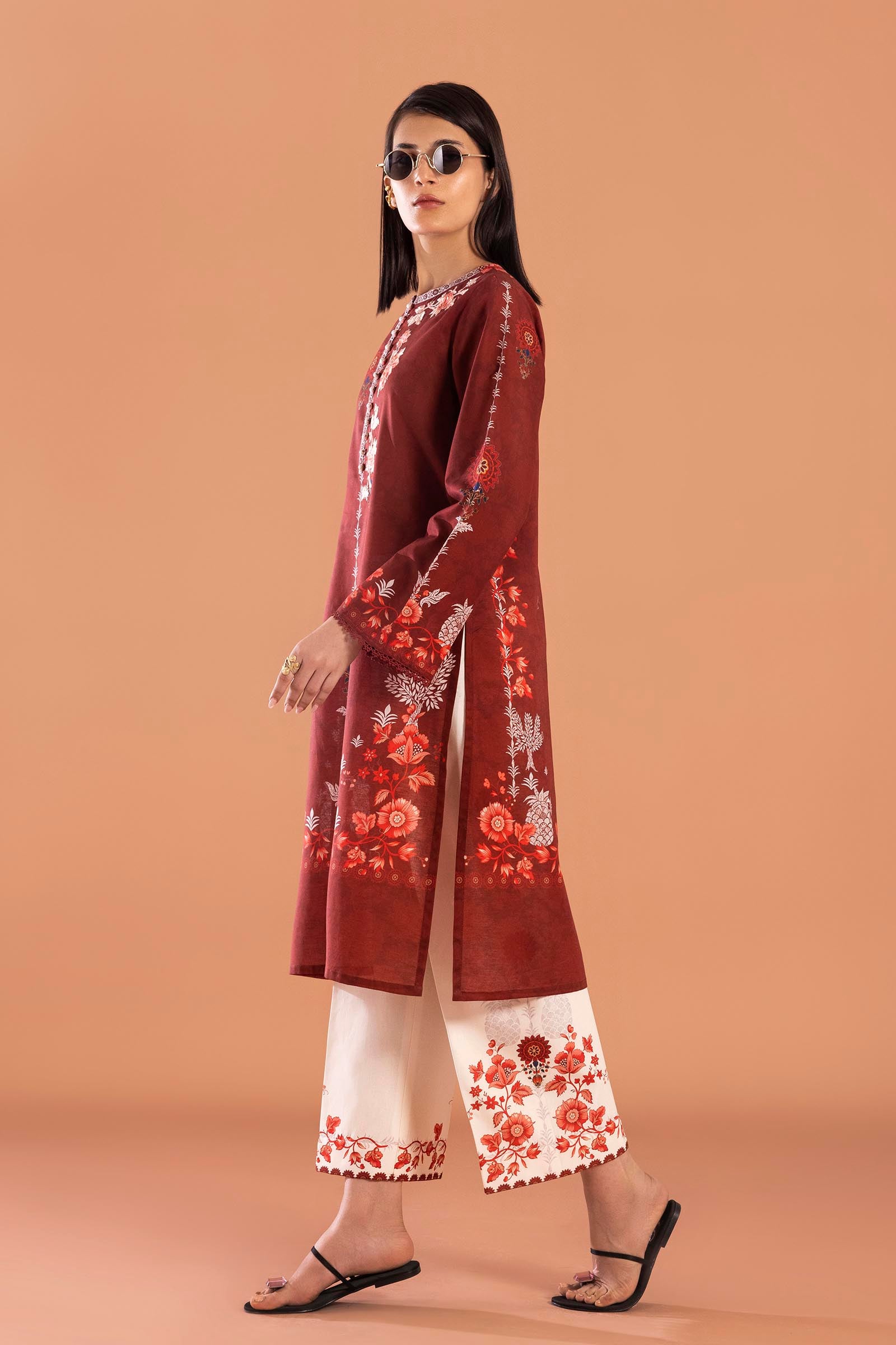 Unstitched Mahay Lawn 2 Piece Suit Secondary image