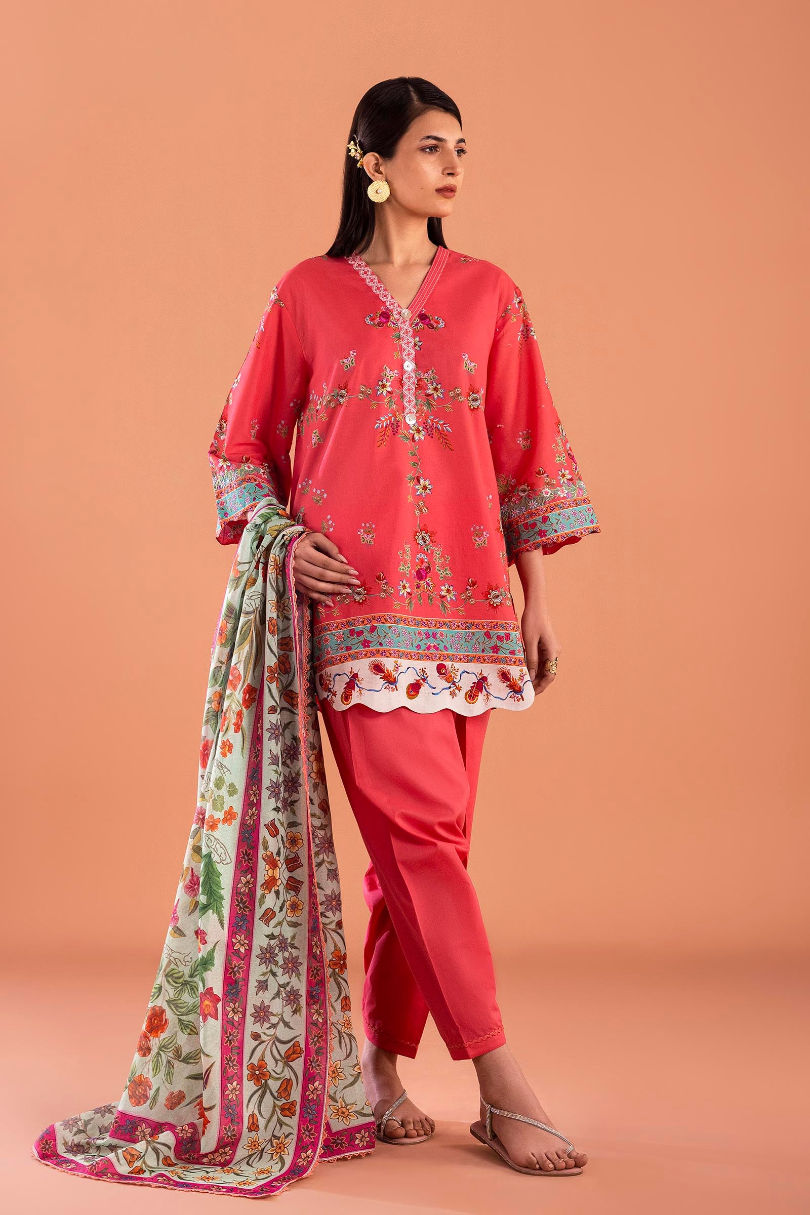 Unstitched Mahay Lawn 3 Piece Suit Main image