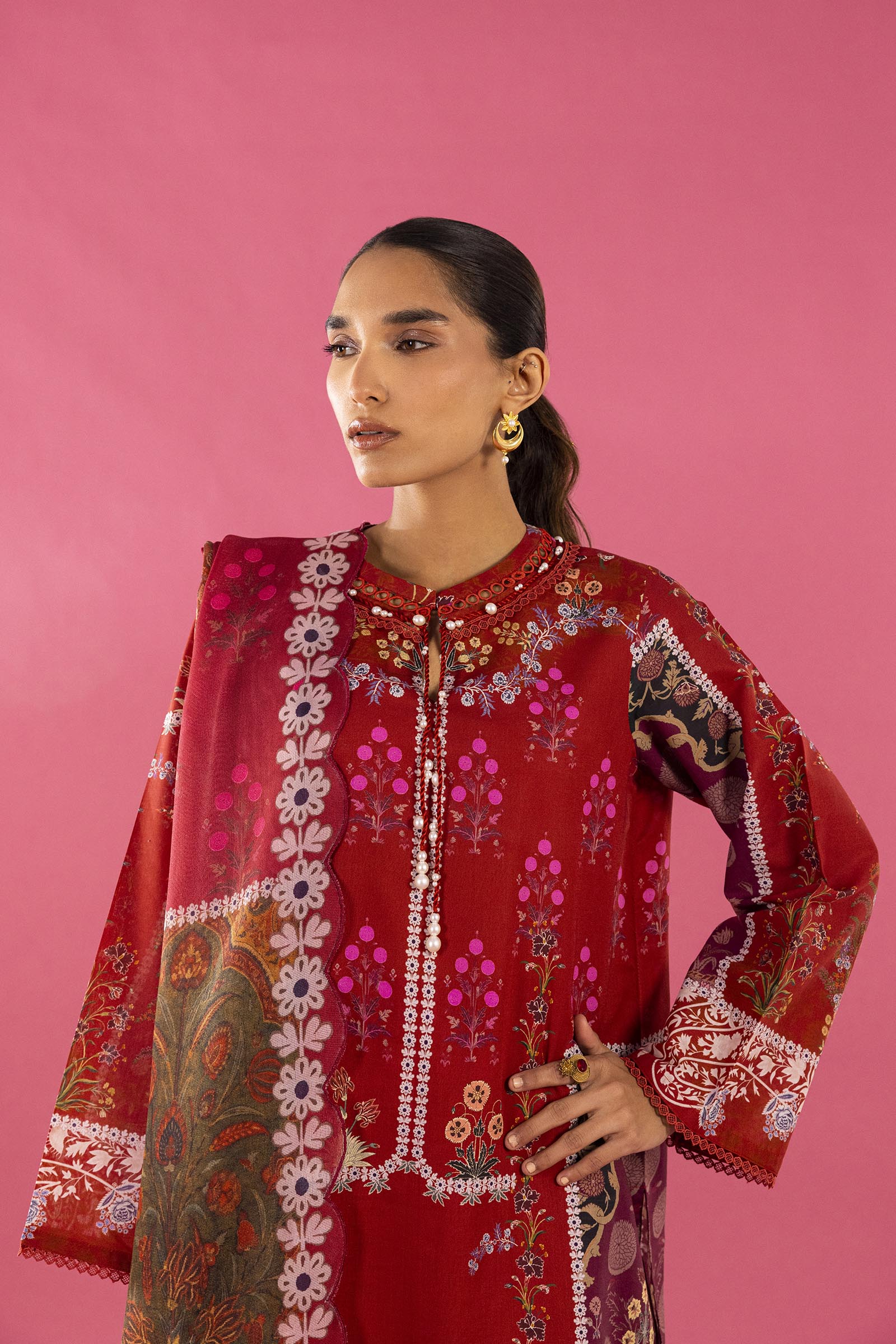 Unstitched 3 Piece Lawn Suit