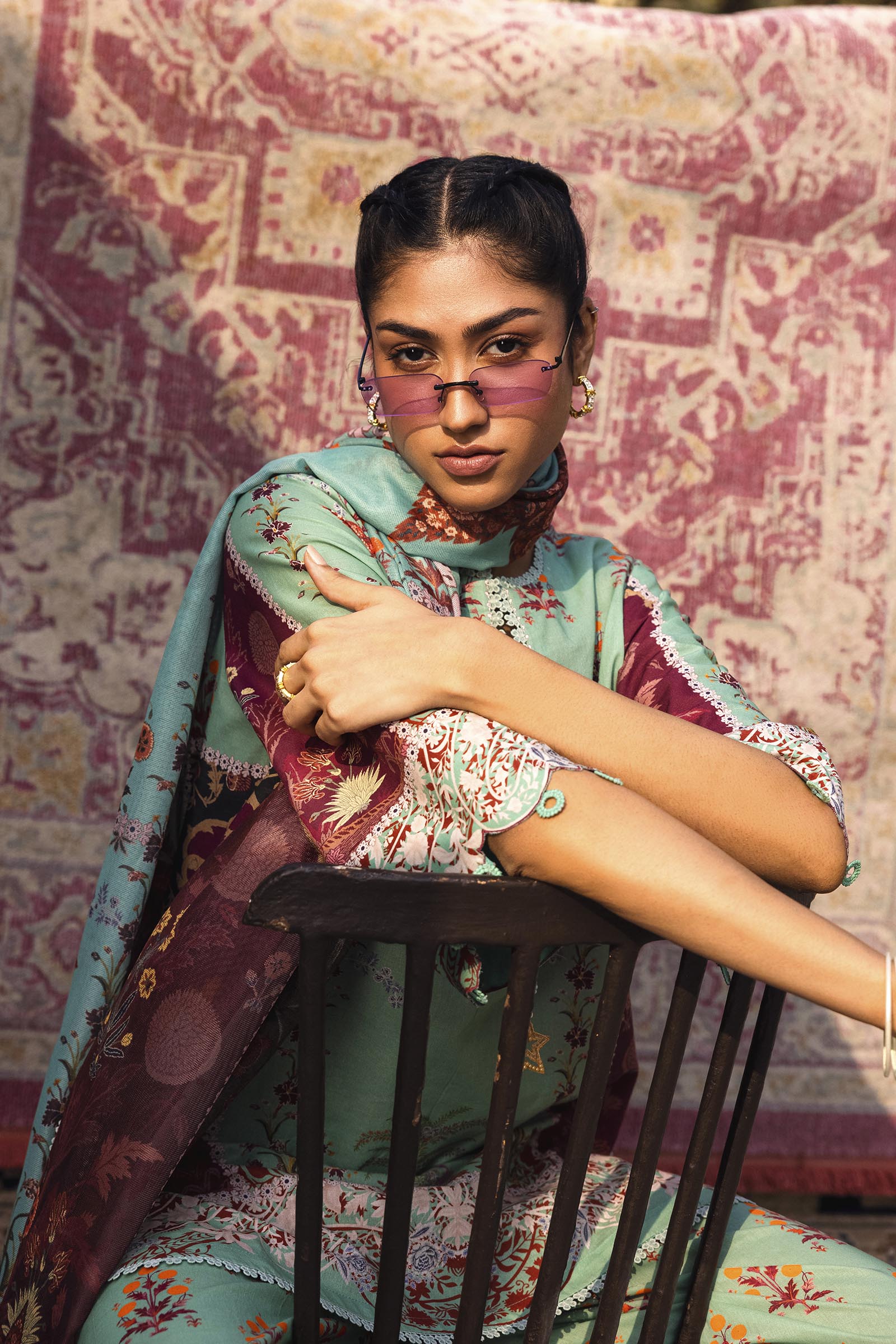 Unstitched 3 Piece Lawn Suit