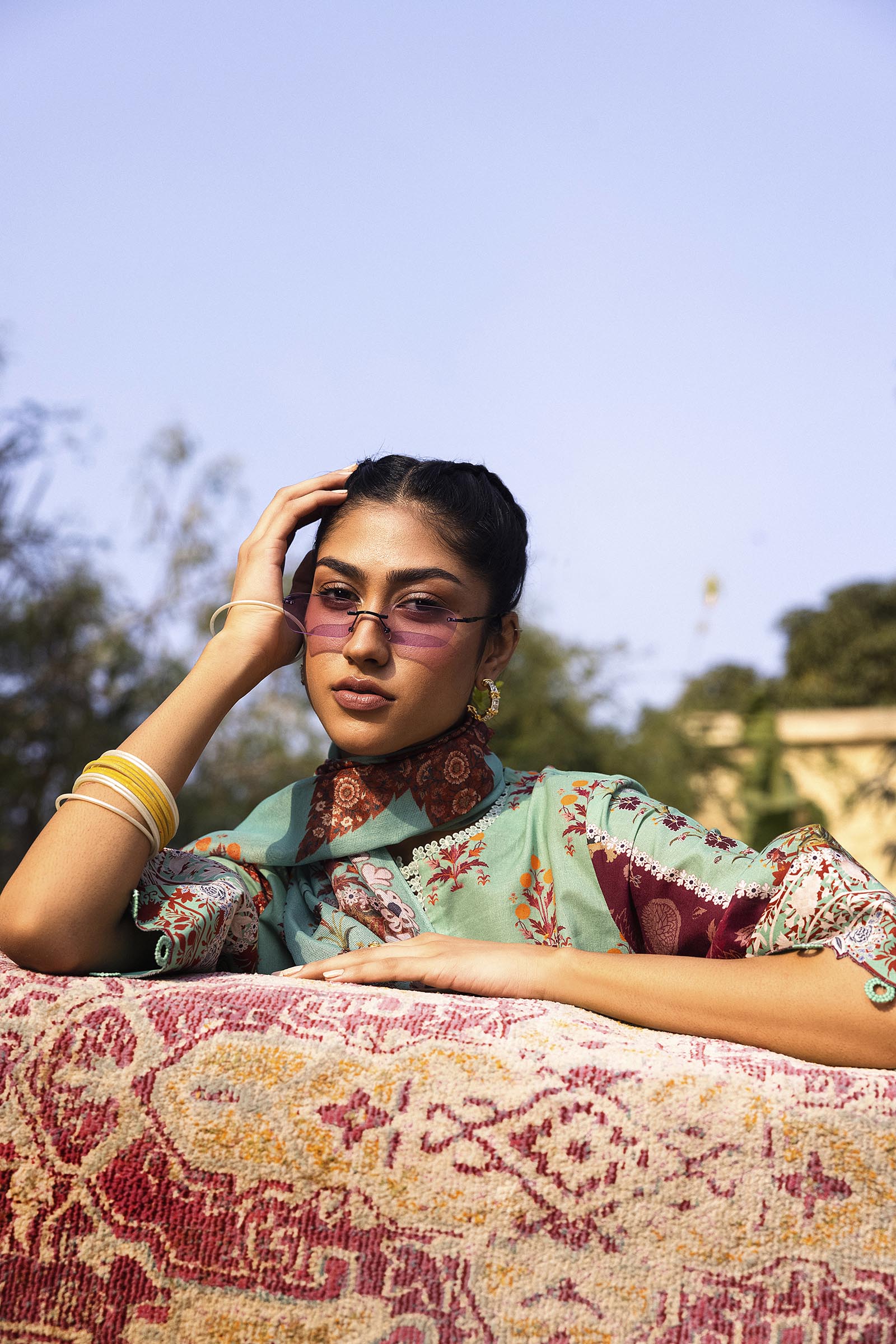 Unstitched 3 Piece Lawn Suit