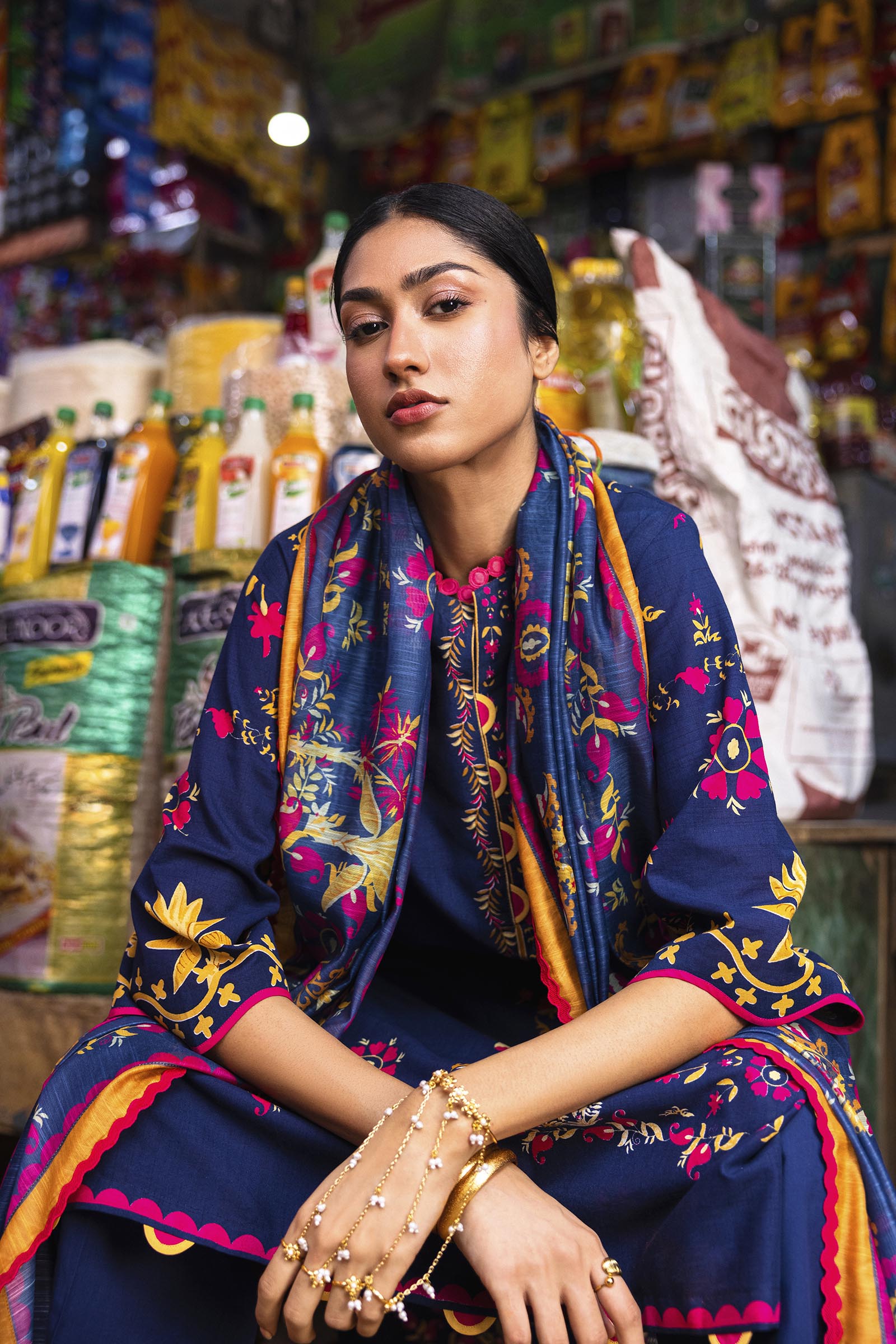 Unstitched 3 Piece Lawn Suit