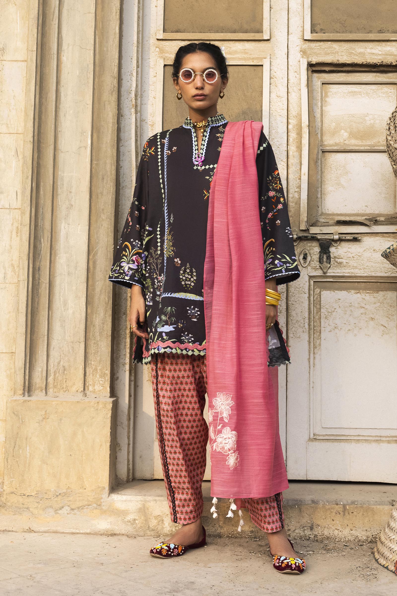 Unstitched 3 Piece Lawn Suit