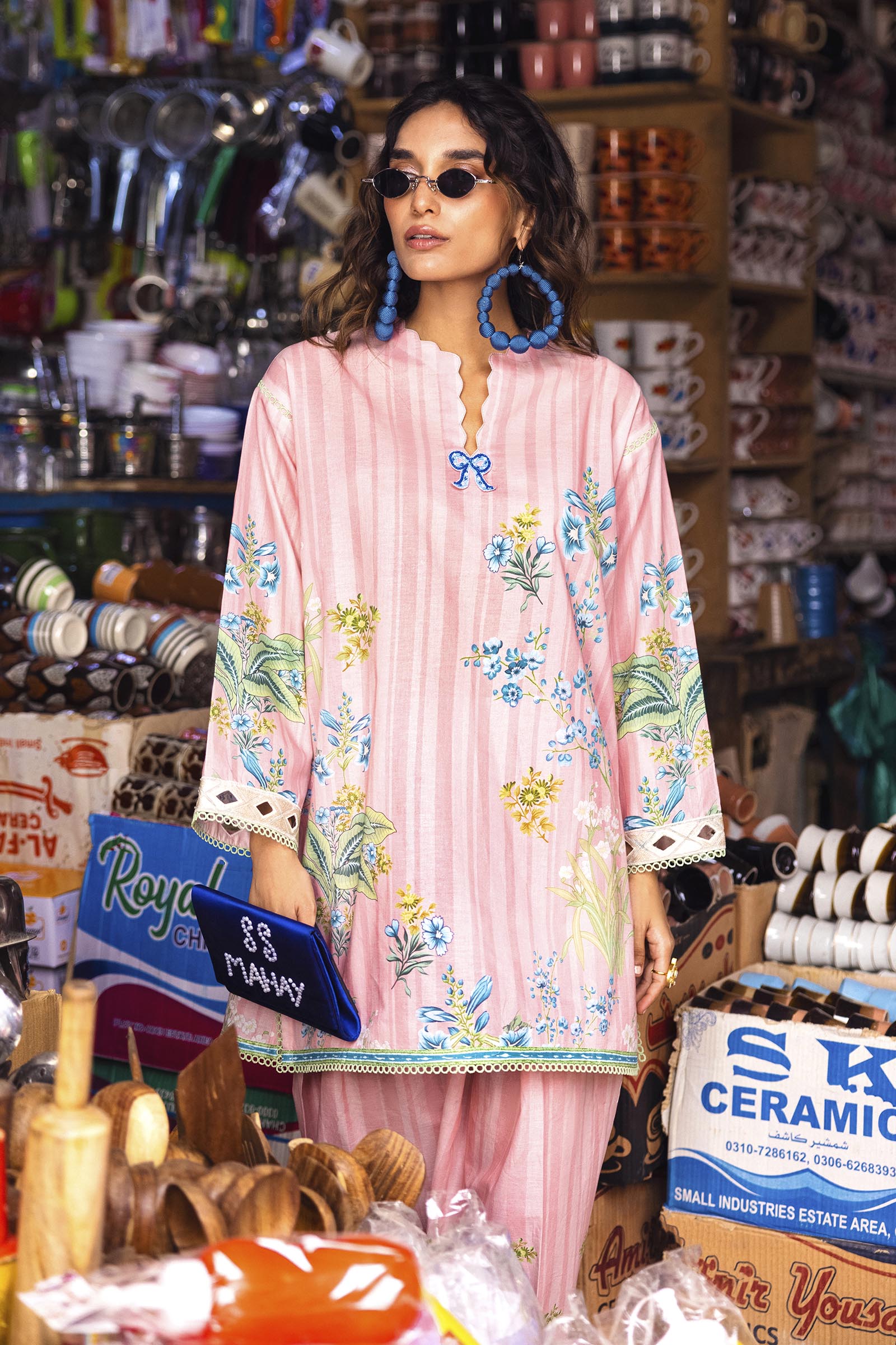 Unstitched 2 Piece Lawn Suit Main image
