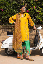 Unstitched 3 Piece Lawn Suit