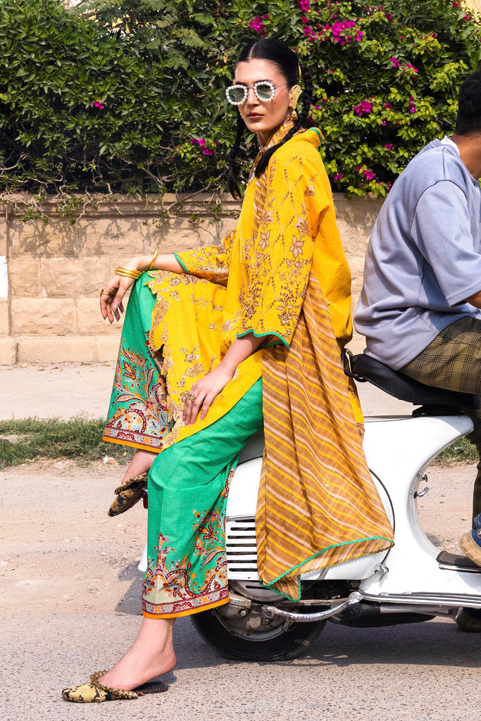 Unstitched 3 Piece Lawn Suit