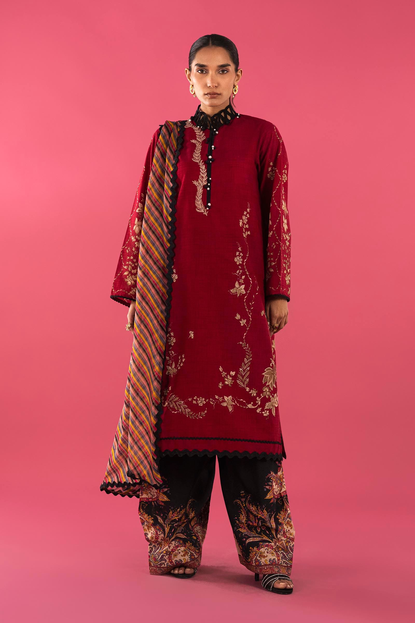 Unstitched 3 Piece Lawn Suit