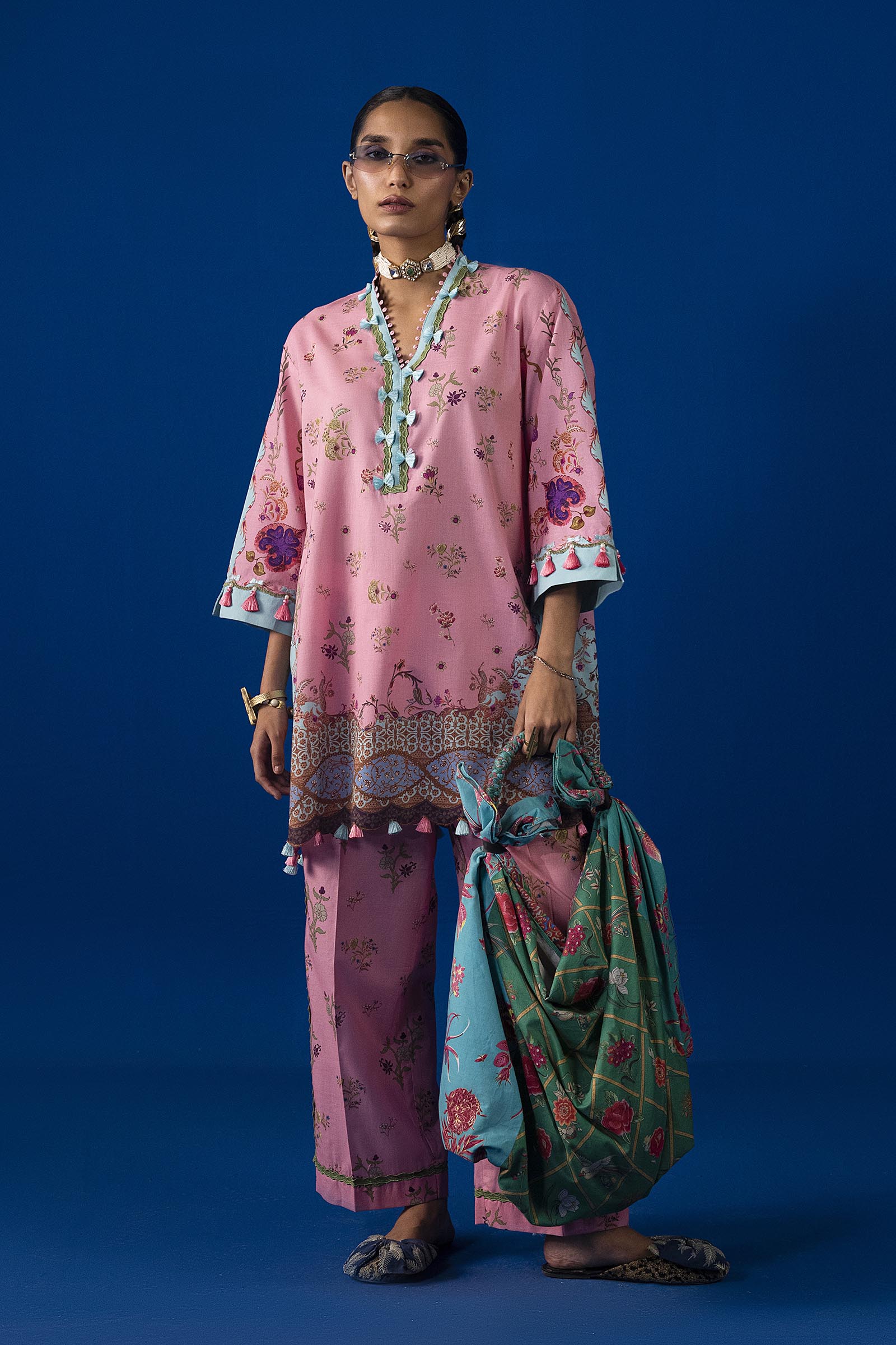 Sana Safinaz Unstitched 2 Piece Lawn Suit, view 1