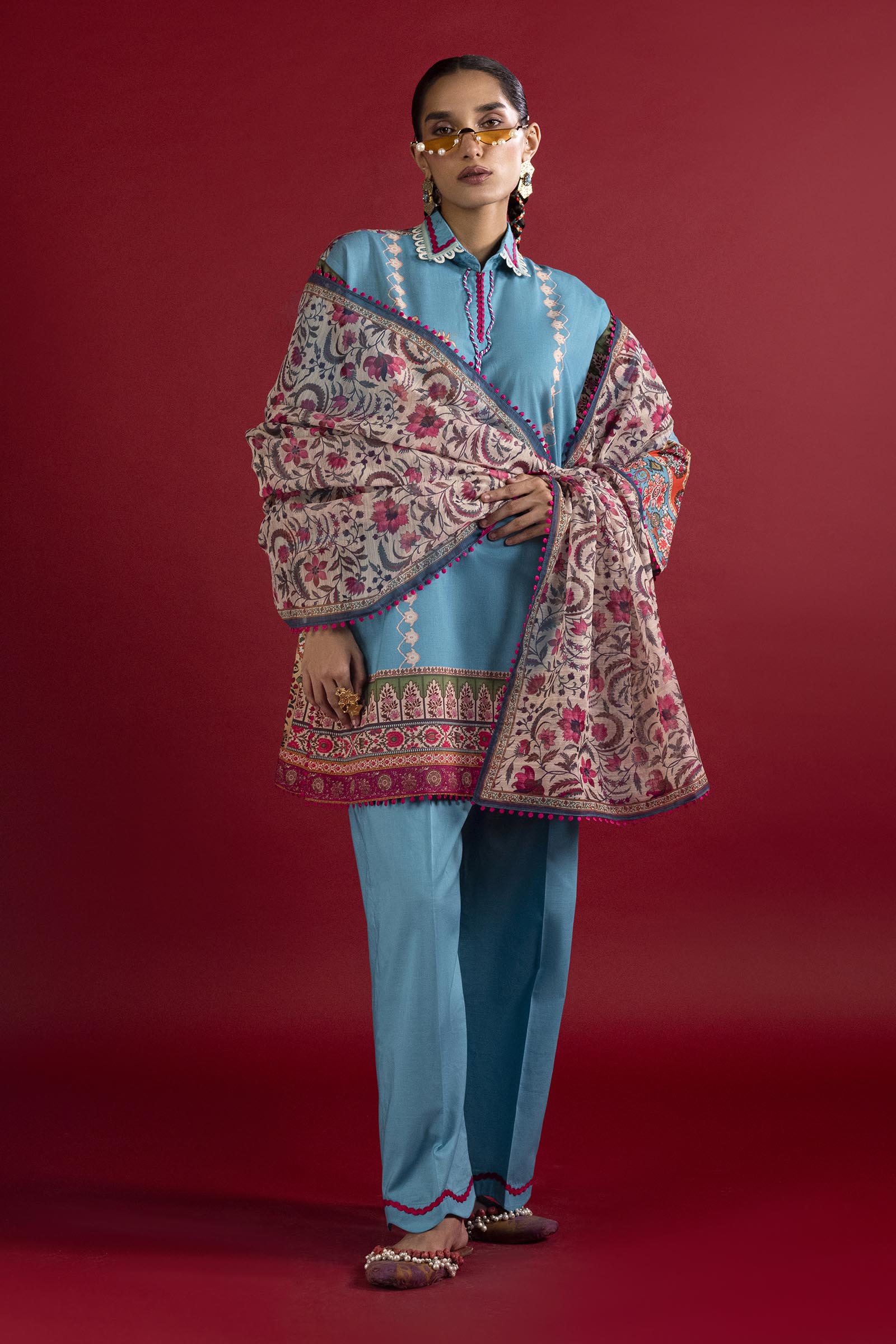 Sana Safinaz Unstitched 3 Piece Lawn Suit, view 1