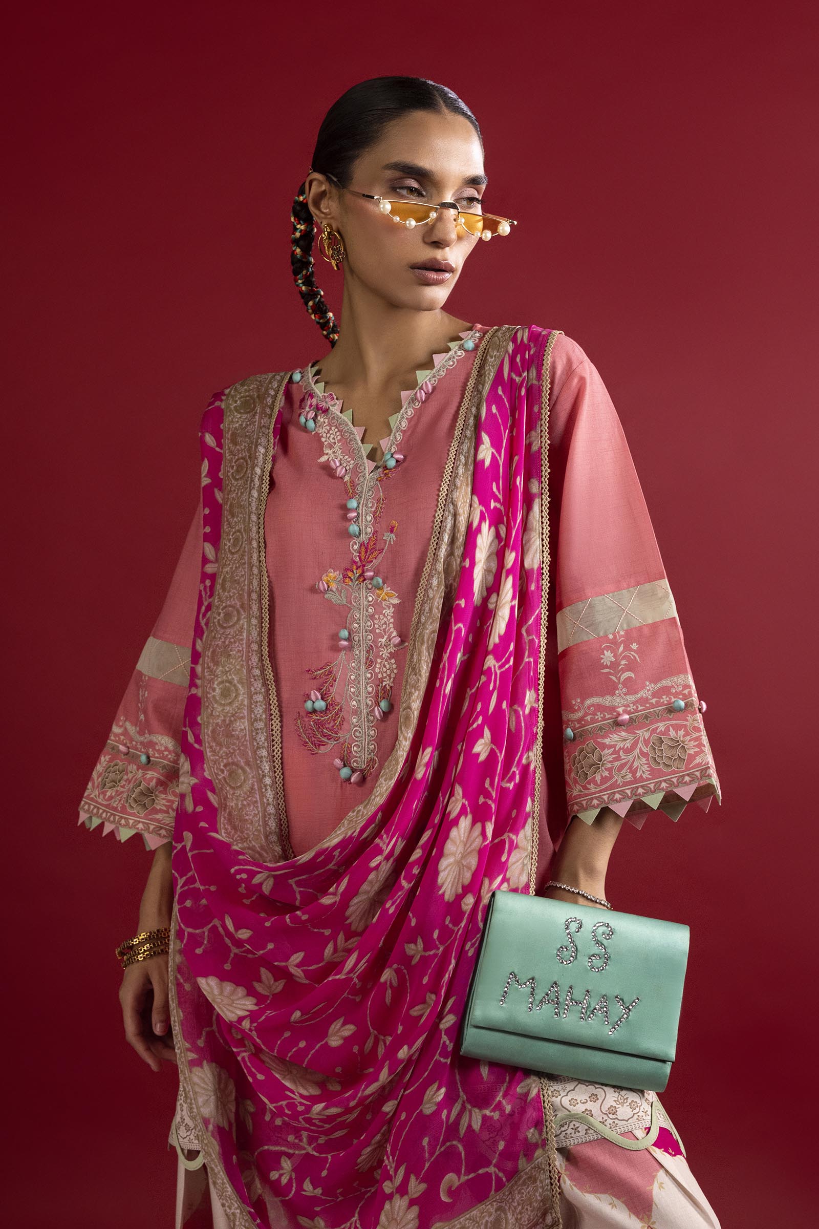 Unstitched 3 Piece Lawn Suit