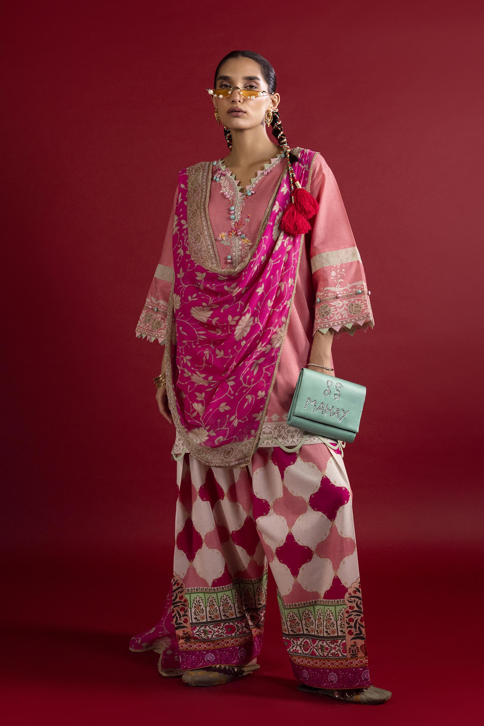 Unstitched 3 Piece Lawn Suit