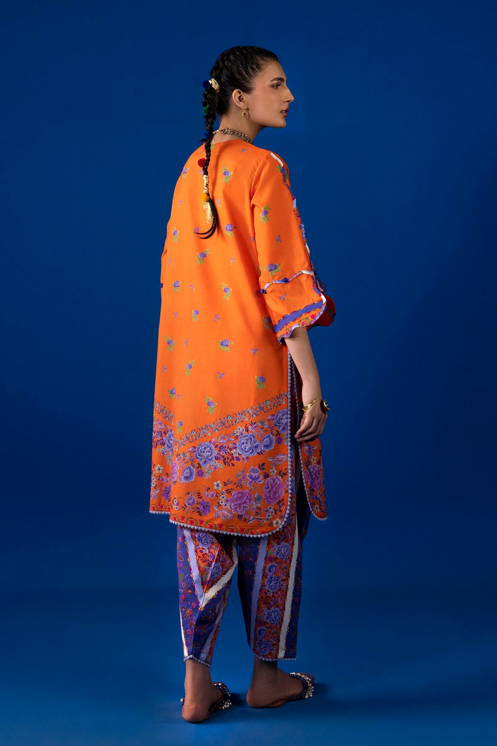 Unstitched 2 Piece Lawn Suit Secondary image