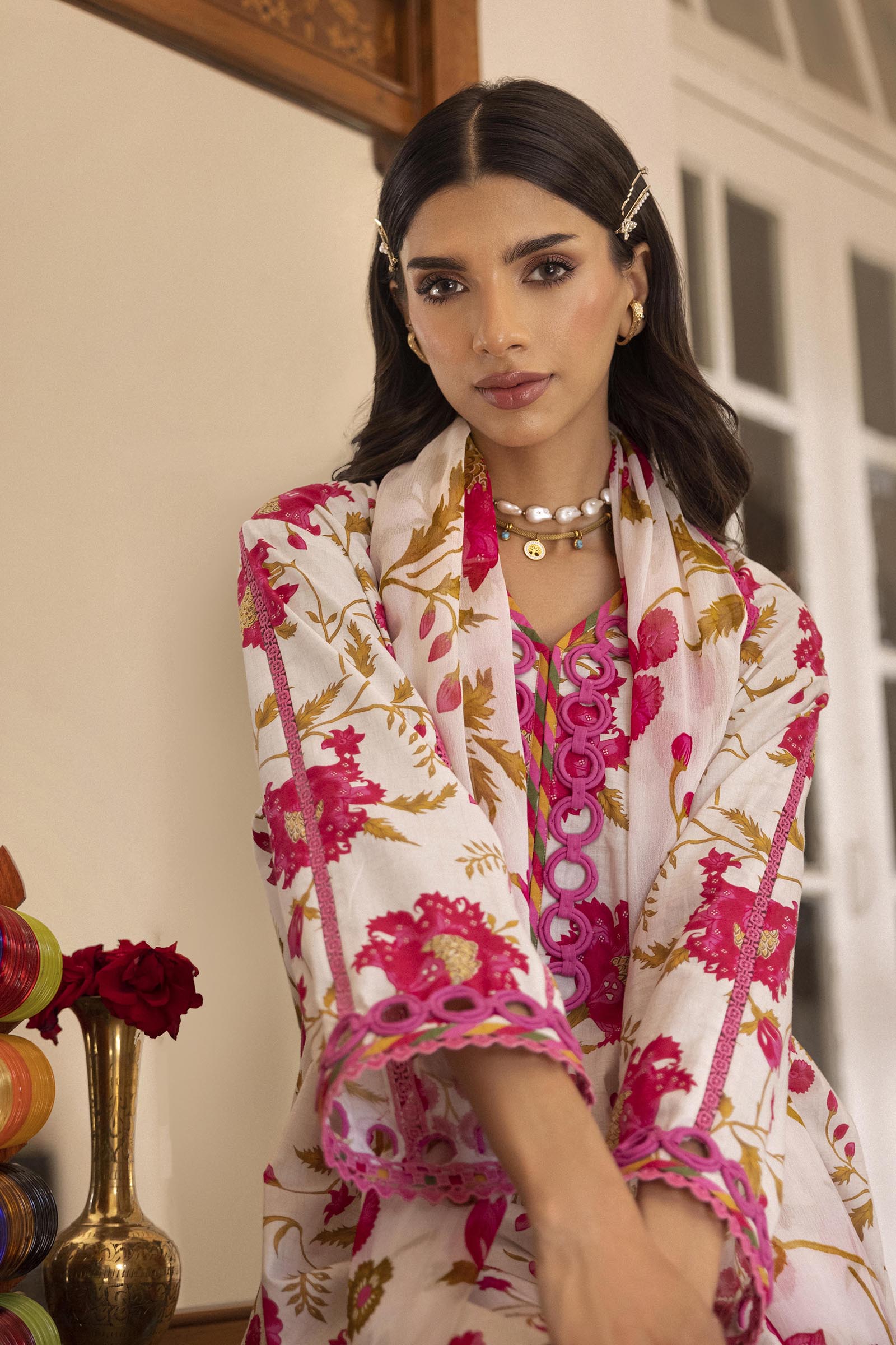 Unstitched 3 Piece Lawn Suit