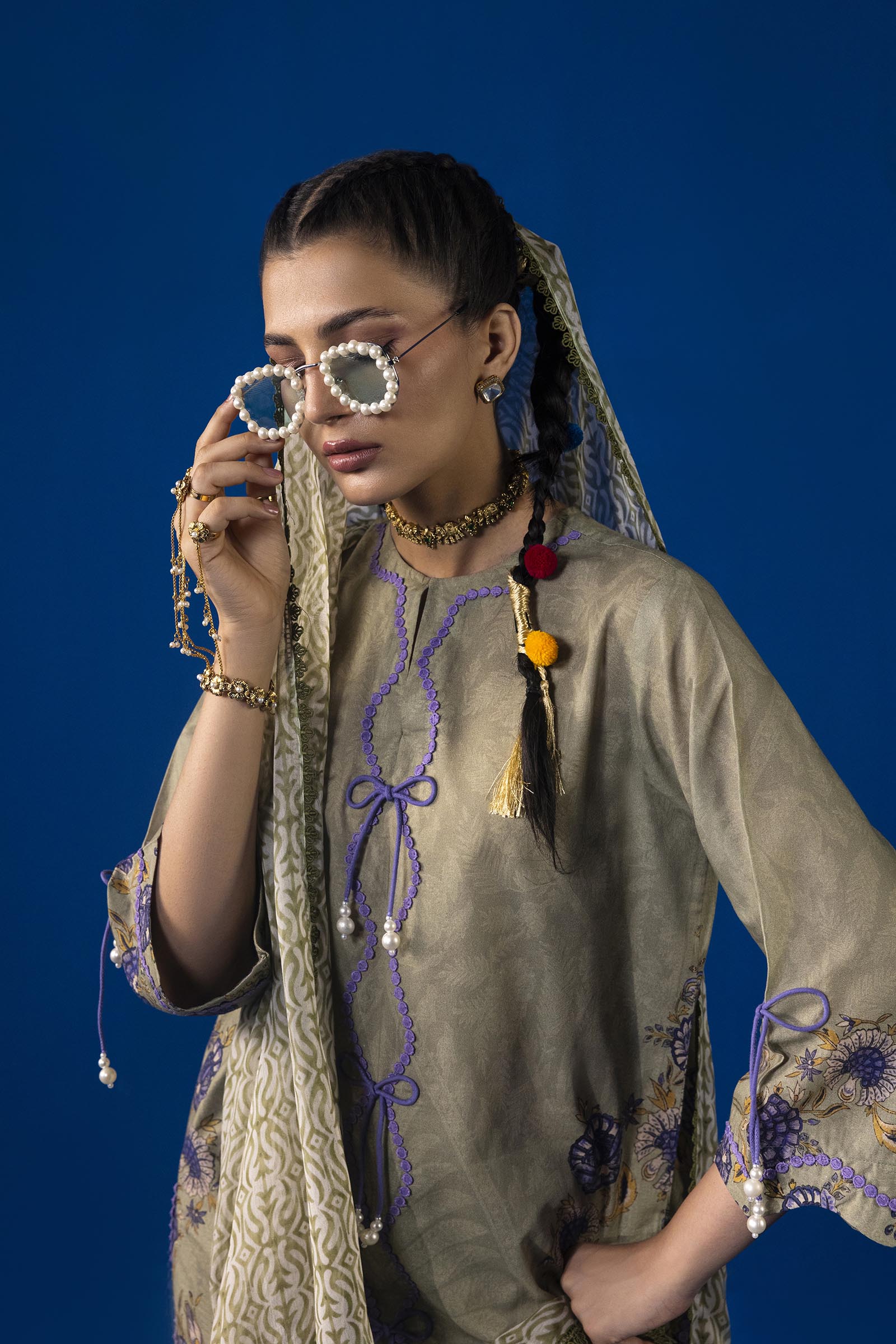 Unstitched 3 Piece Lawn Suit