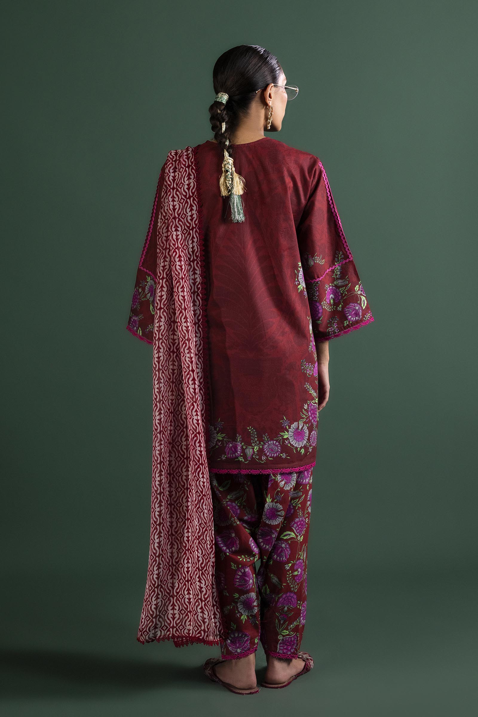 Unstitched 3 Piece Lawn Suit