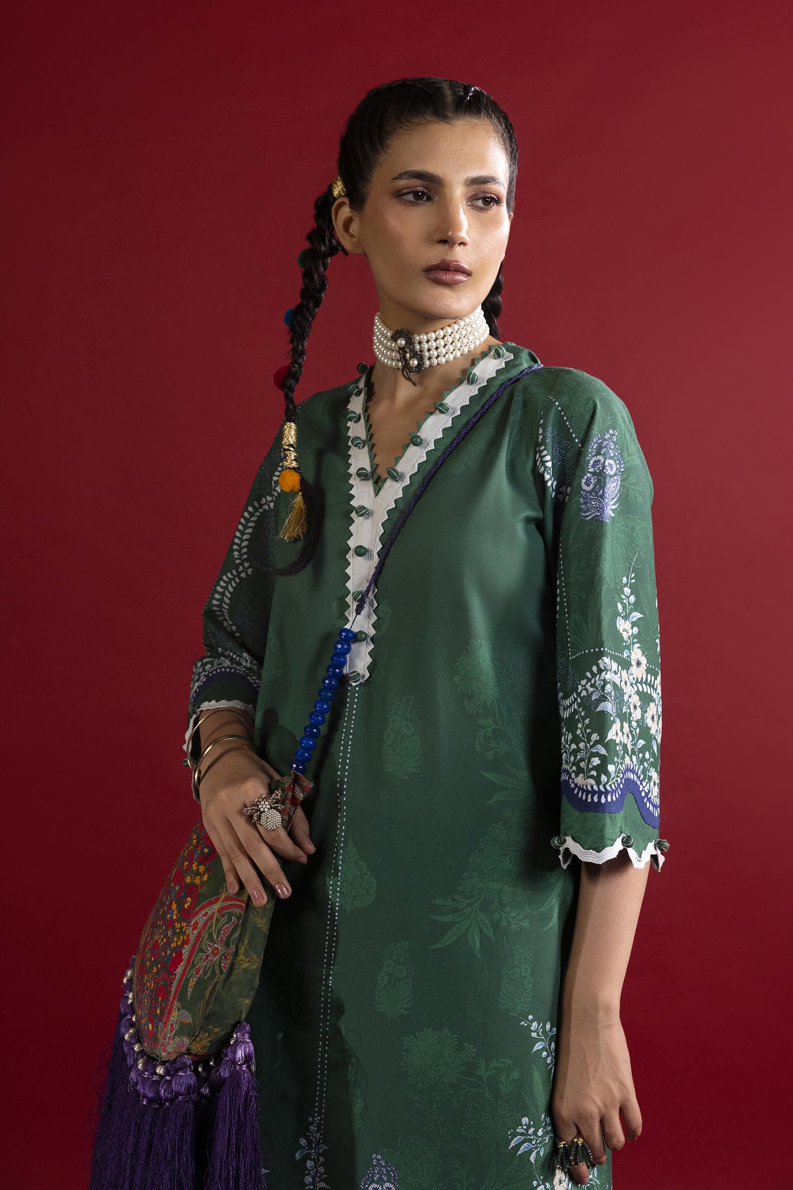 Unstitched 2 Piece Lawn Suit