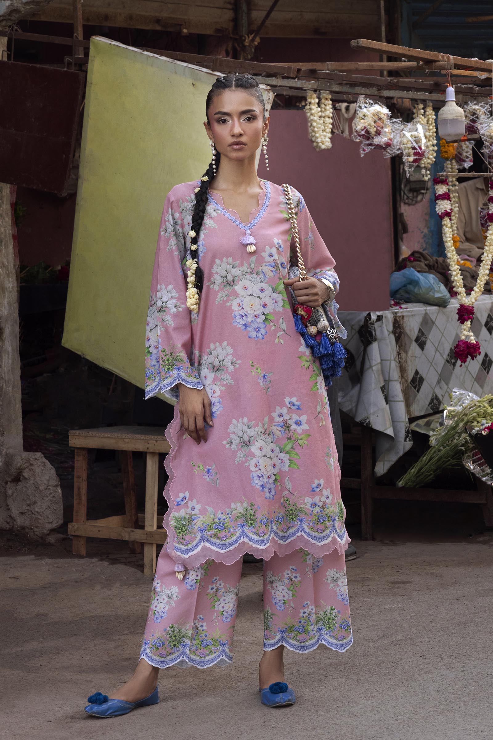 Unstitched Printed 2 Piece Lawn Suit Main image