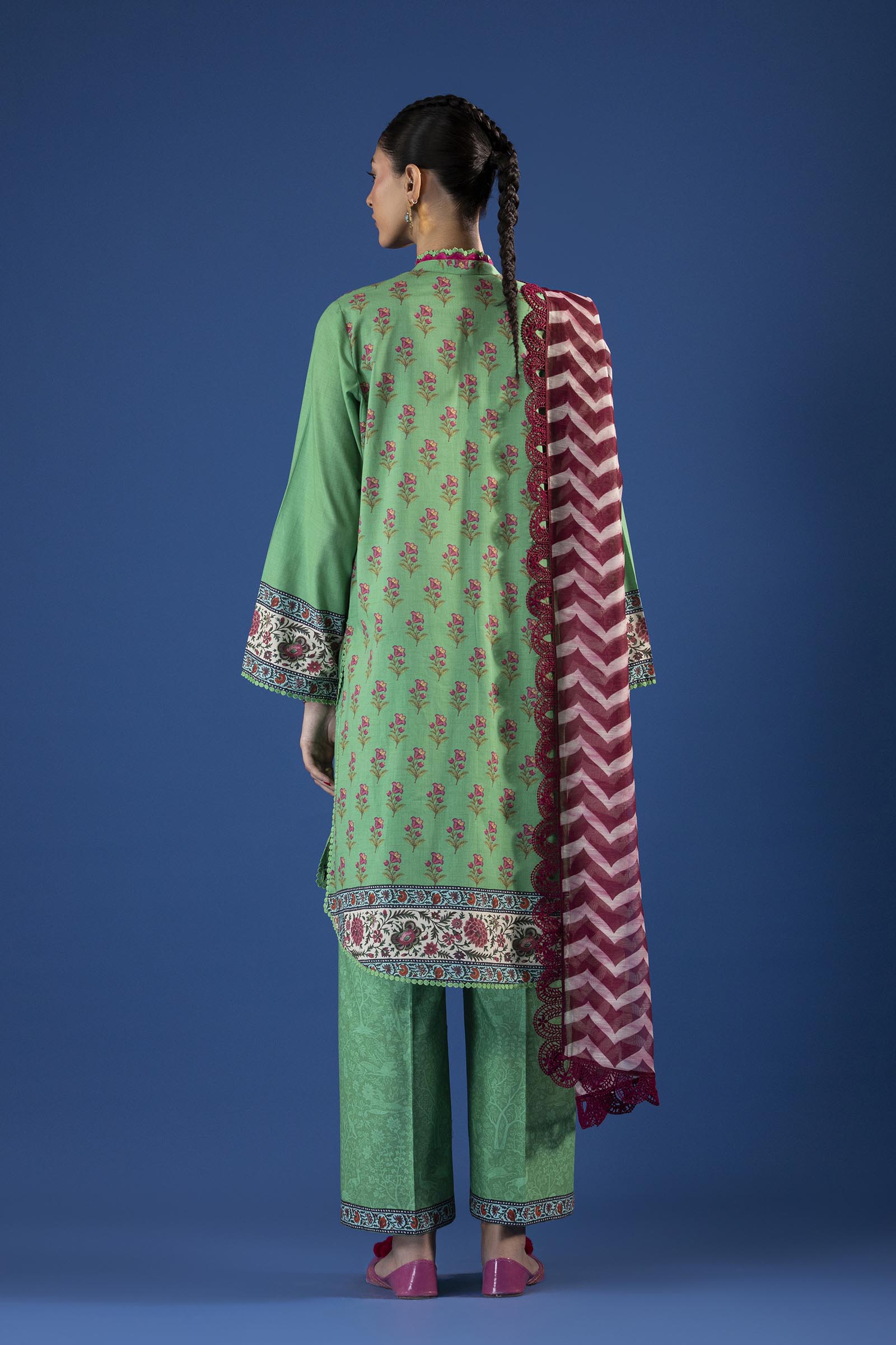 Unstitched Printed 3 Piece Lawn Suit