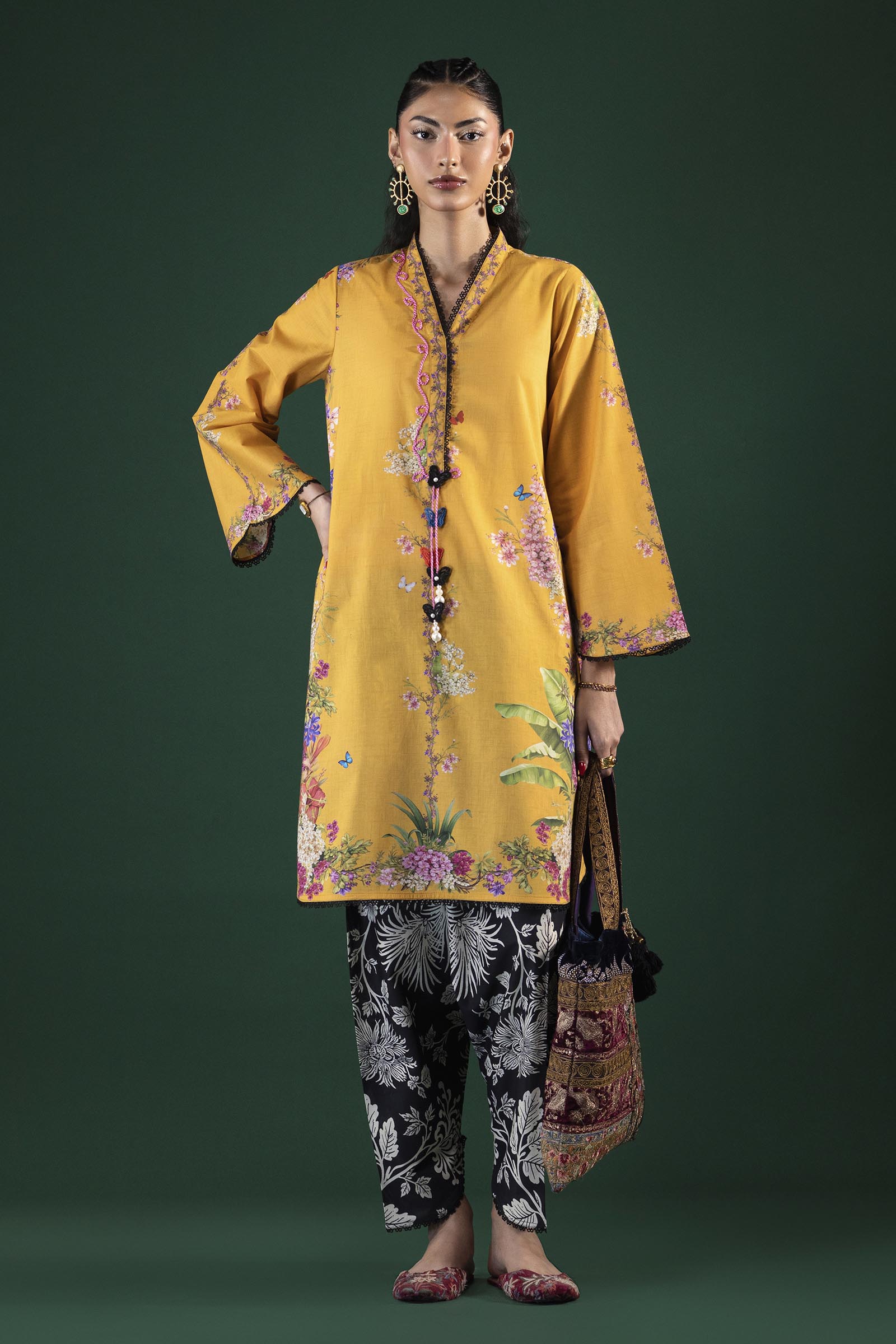 Unstitched Printed 2 Piece Lawn Suit