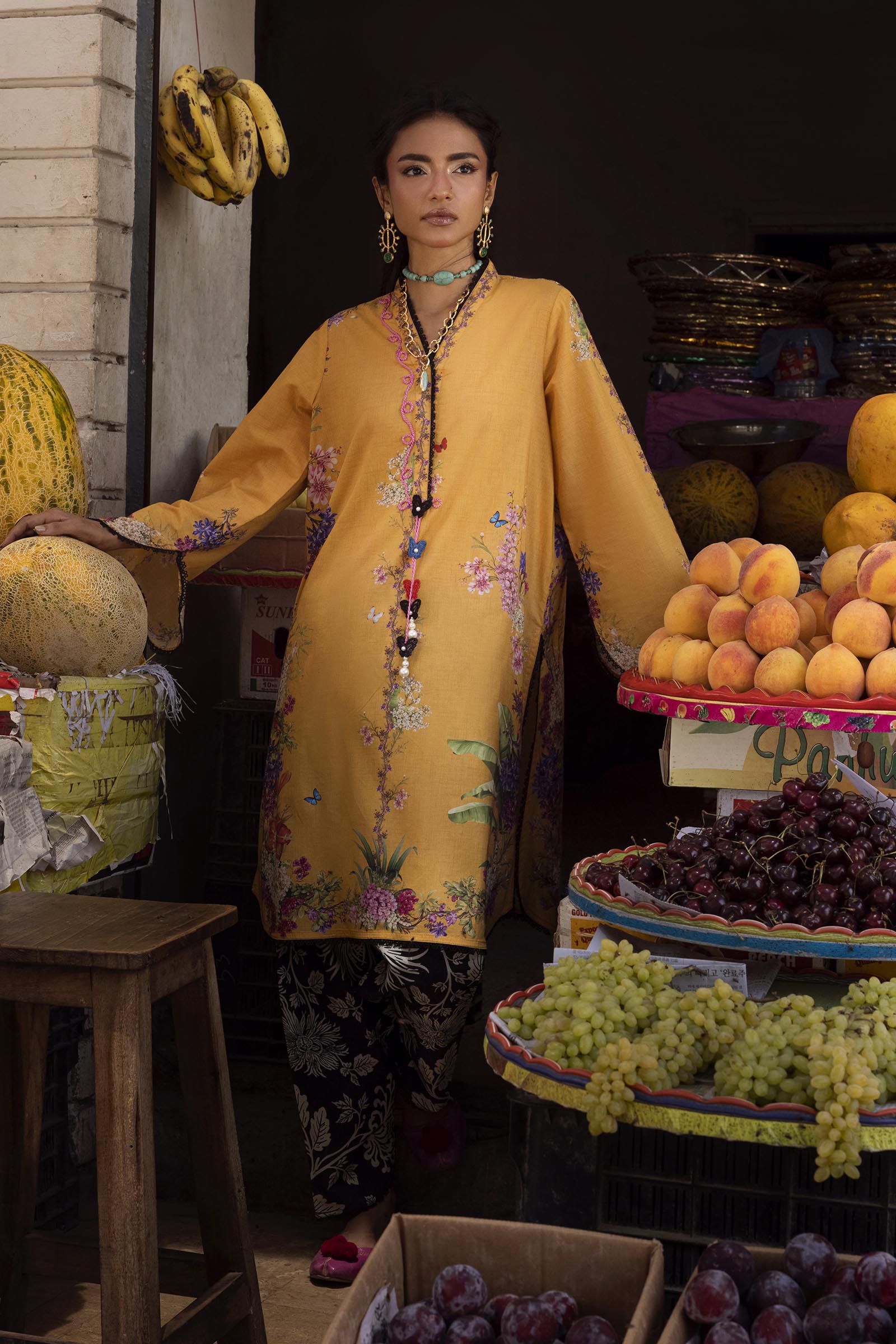 Unstitched Printed 2 Piece Lawn Suit