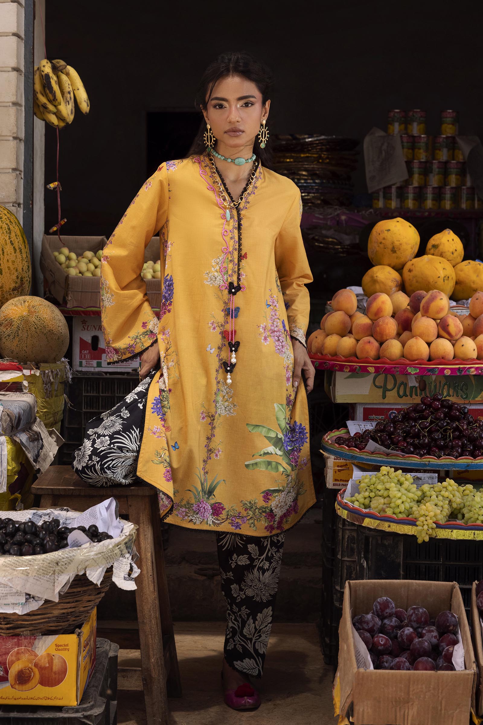 Unstitched Printed 2 Piece Lawn Suit