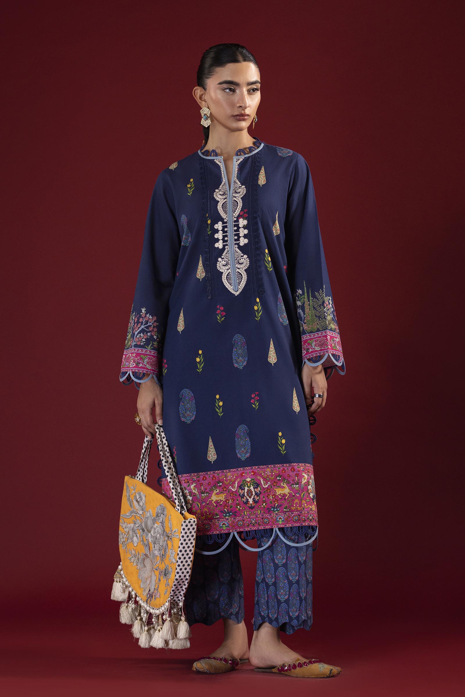 Unstitched Printed 2 Piece Lawn Suit Main image