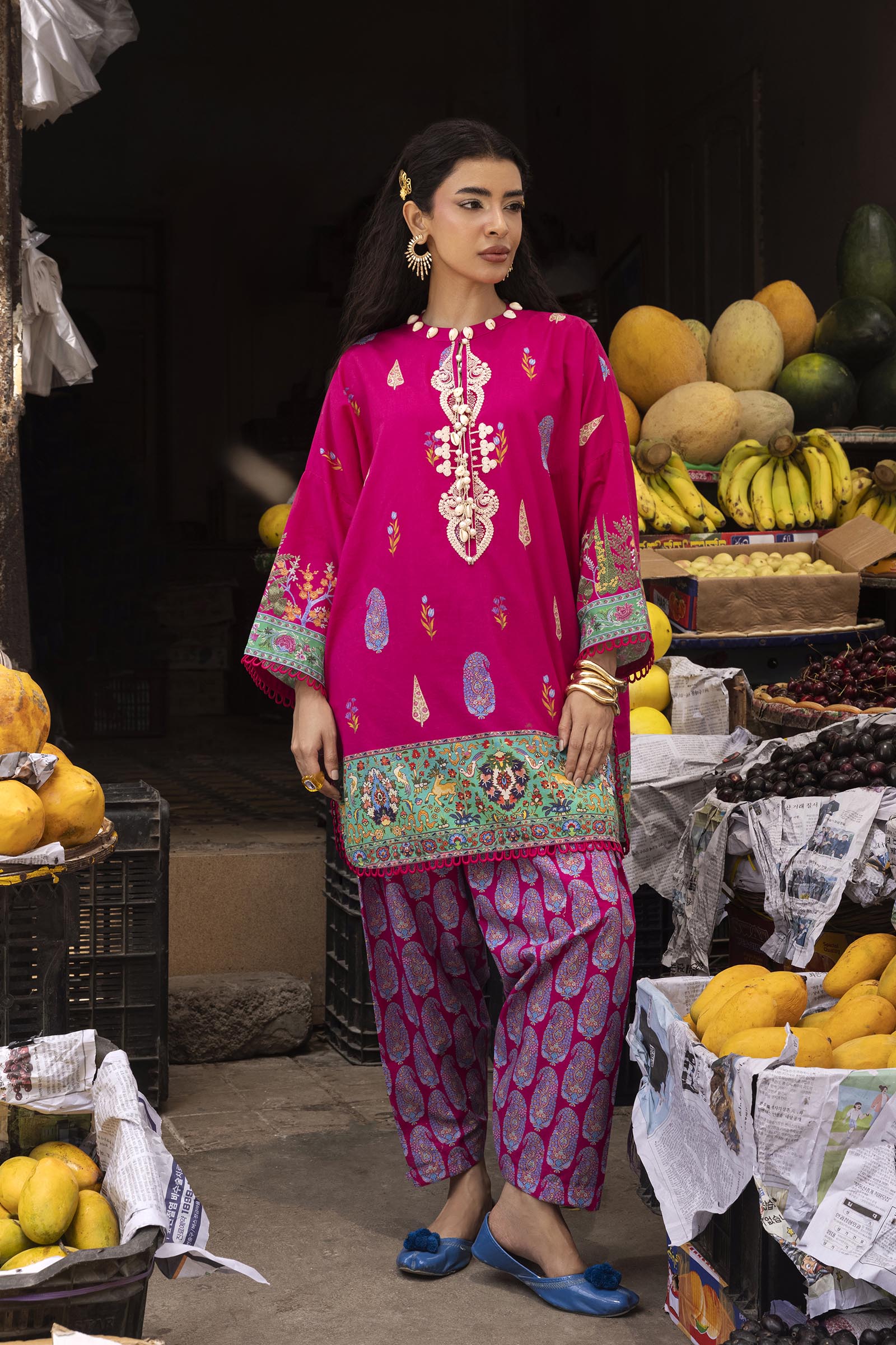 Unstitched Printed 2 Piece Lawn Suit Main image