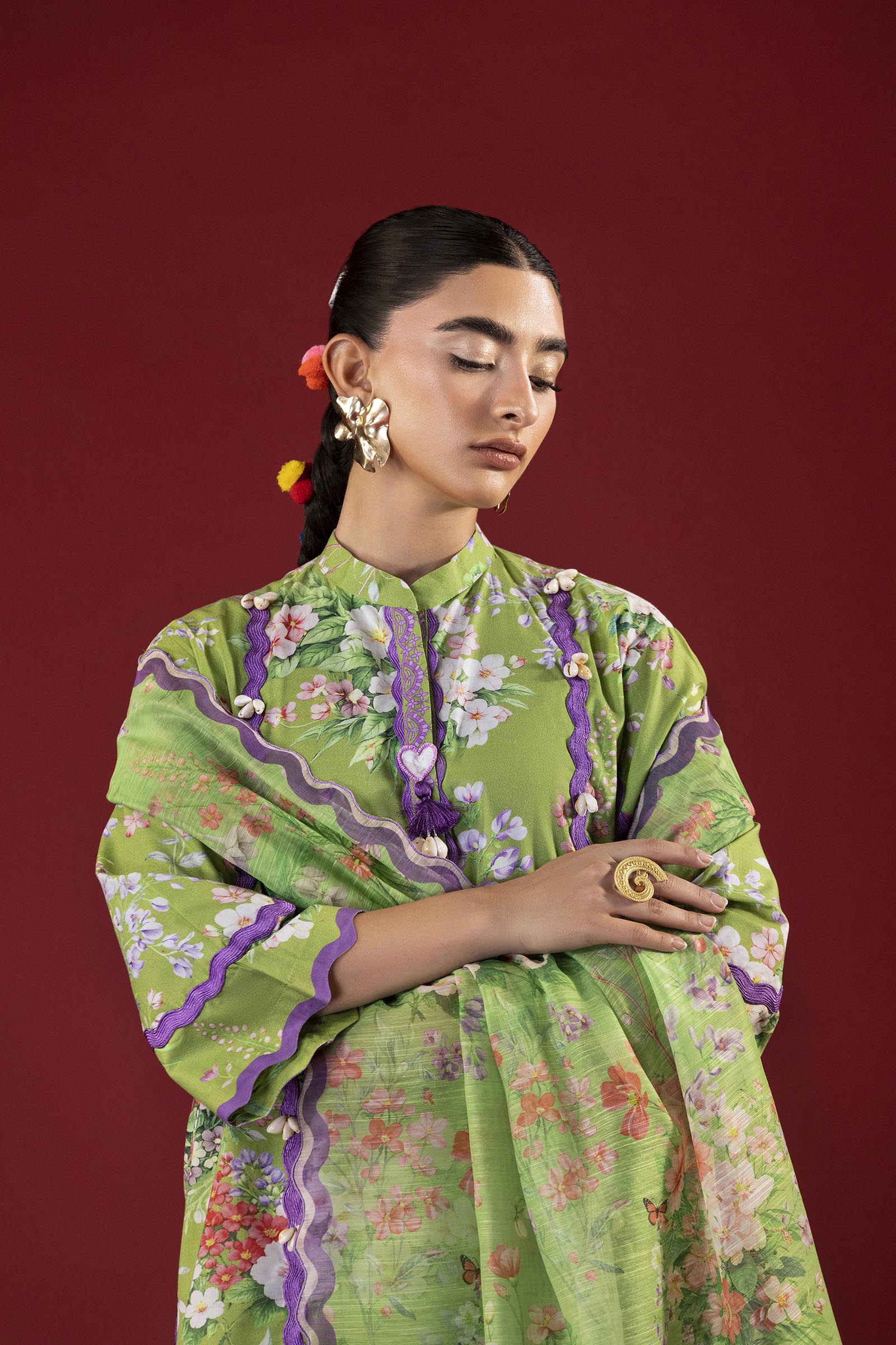 Unstitched Printed 3 Piece Lawn Suit
