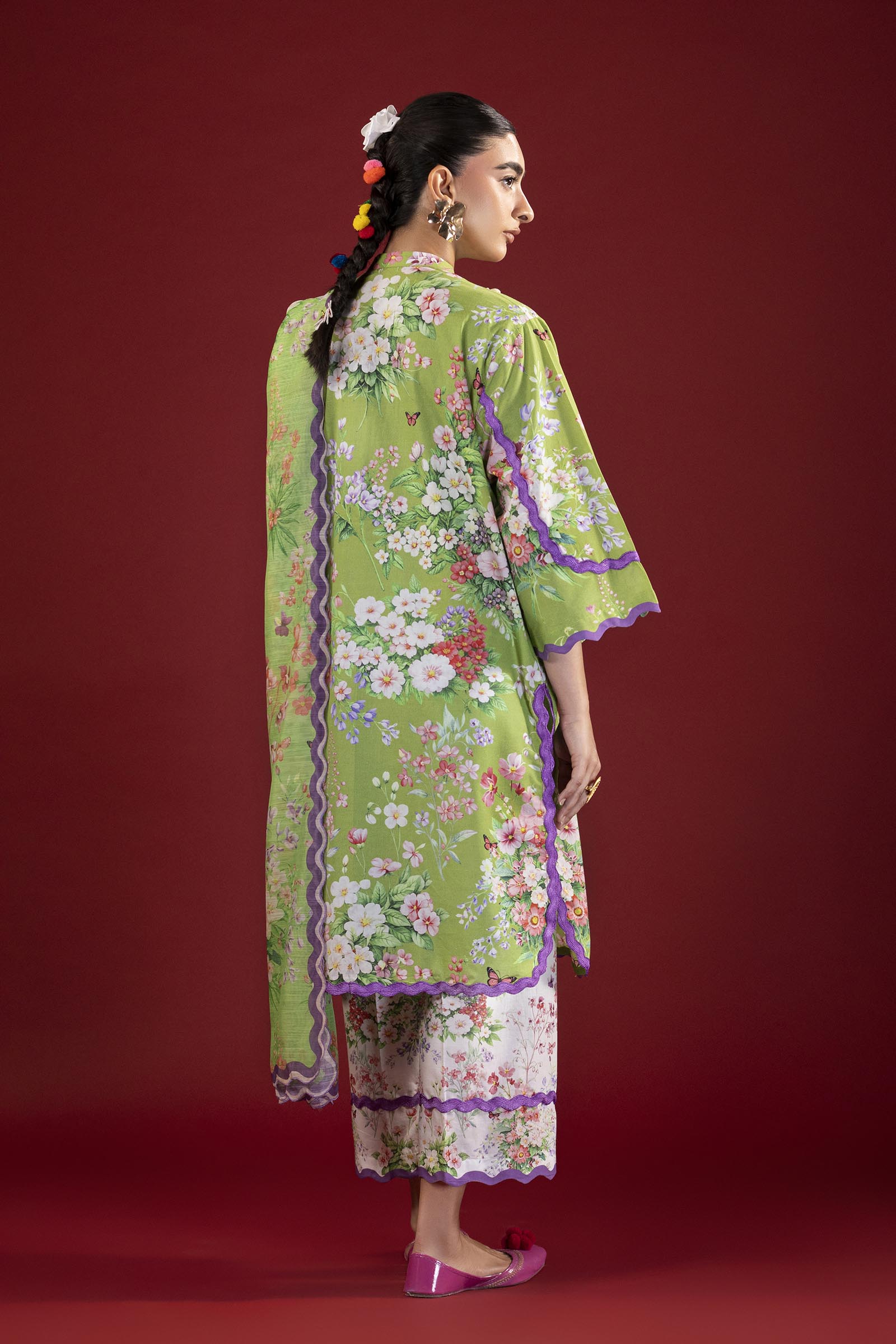 Unstitched Printed 3 Piece Lawn Suit