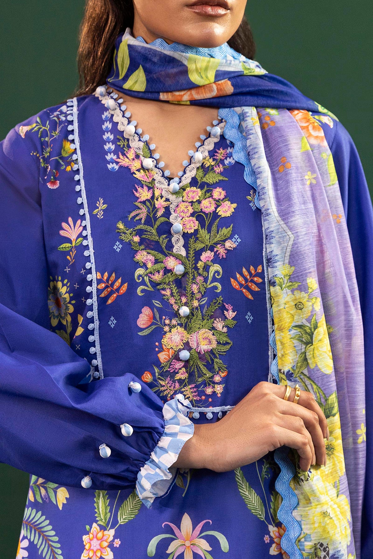 Unstitched Printed 2 Piece Lawn Suit