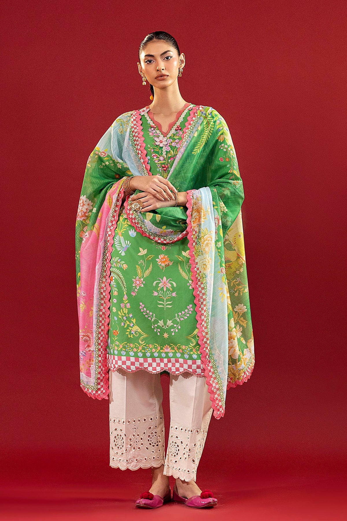 Unstitched Printed 2 Piece Lawn Suit