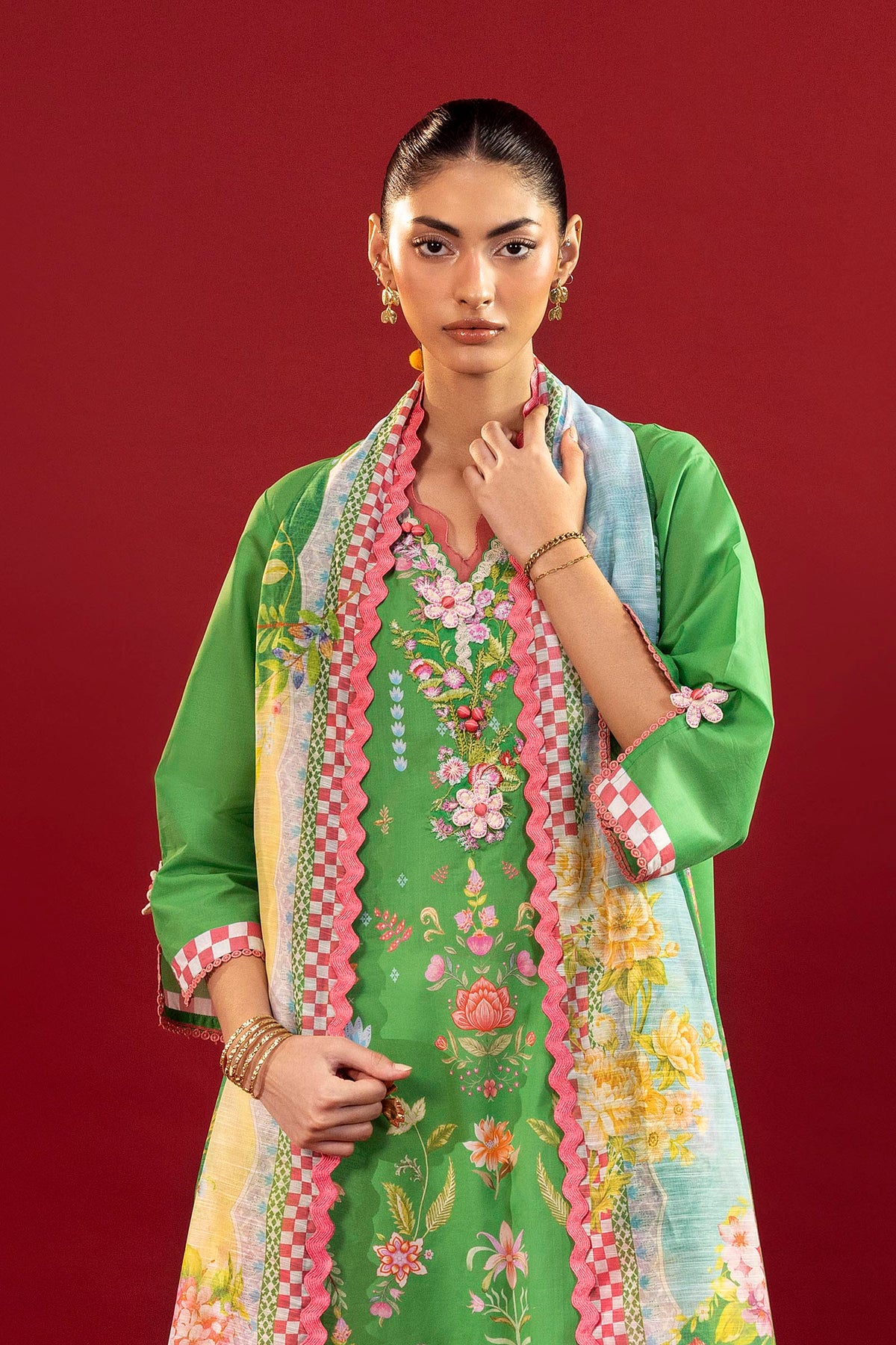 Unstitched Printed 2 Piece Lawn Suit