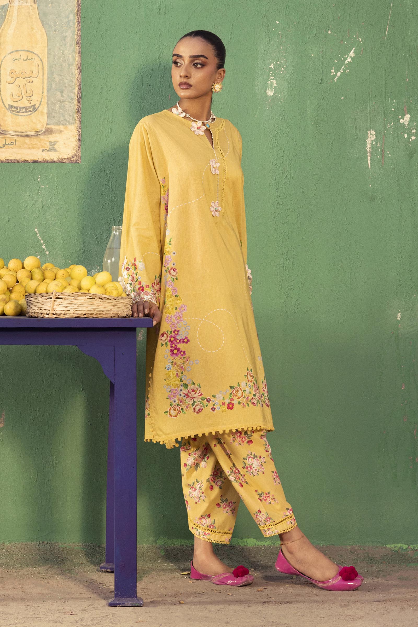 Unstitched Printed 2 Piece Lawn Suit Secondary image
