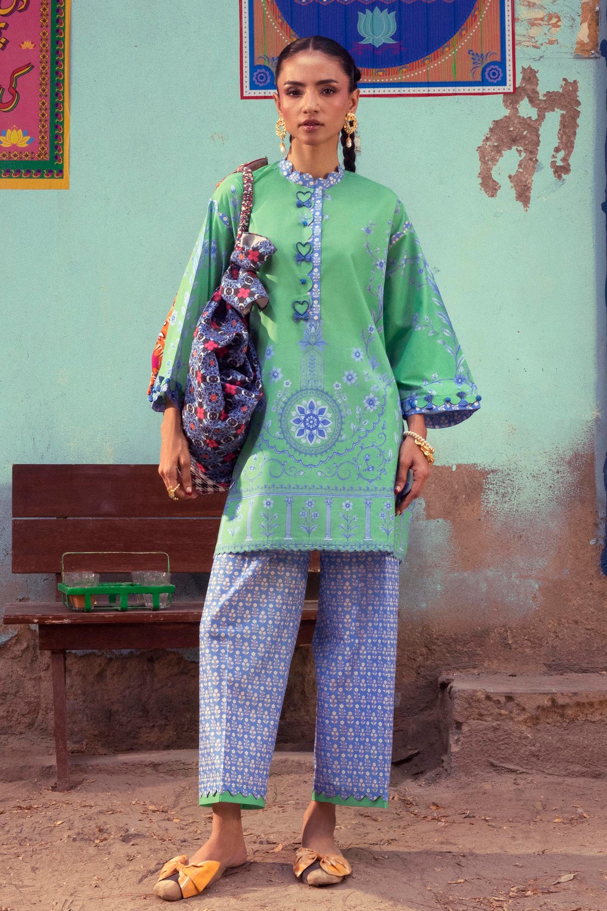 Unstitched Printed 2 Piece Lawn Suit Main image