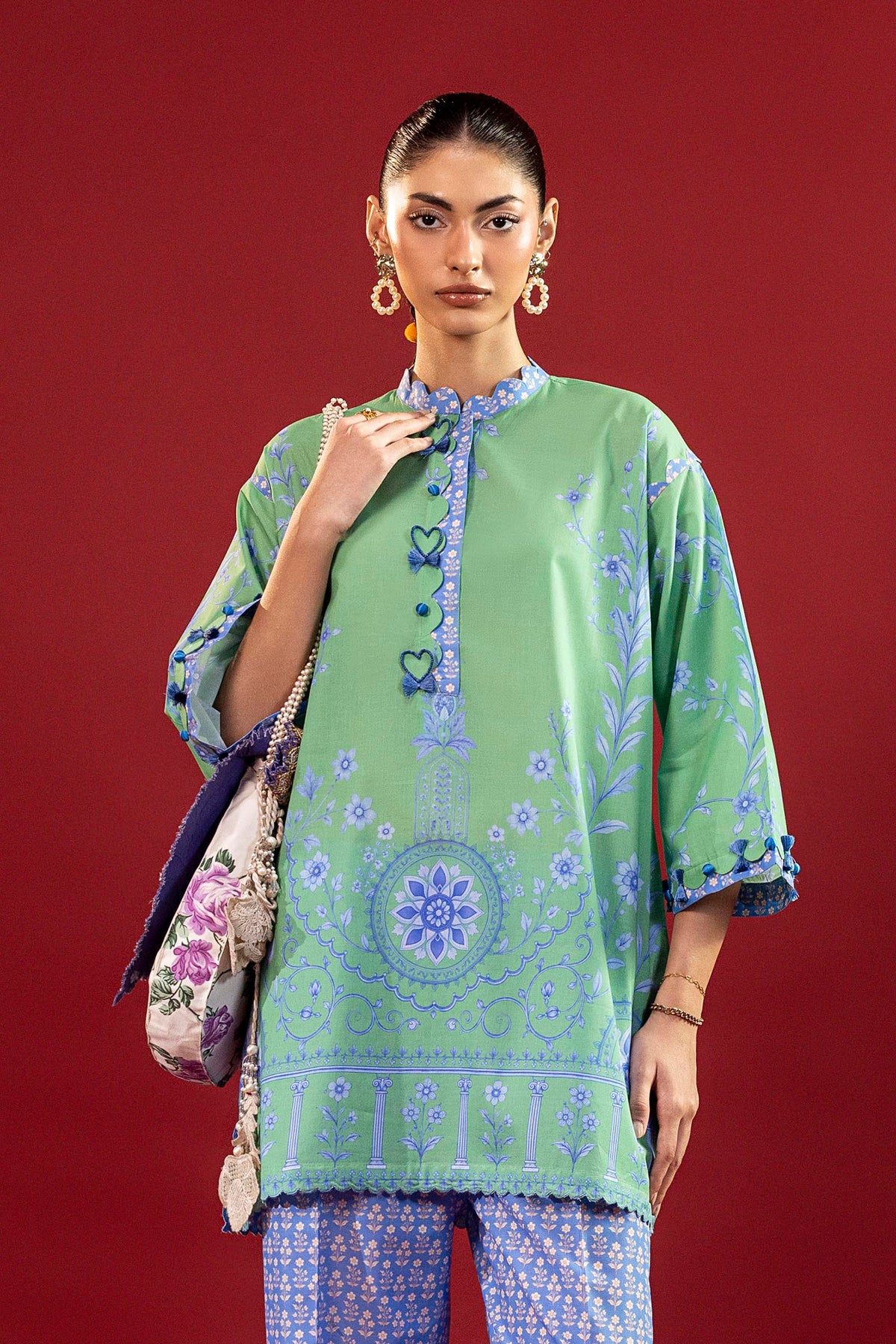 Unstitched Printed 2 Piece Lawn Suit