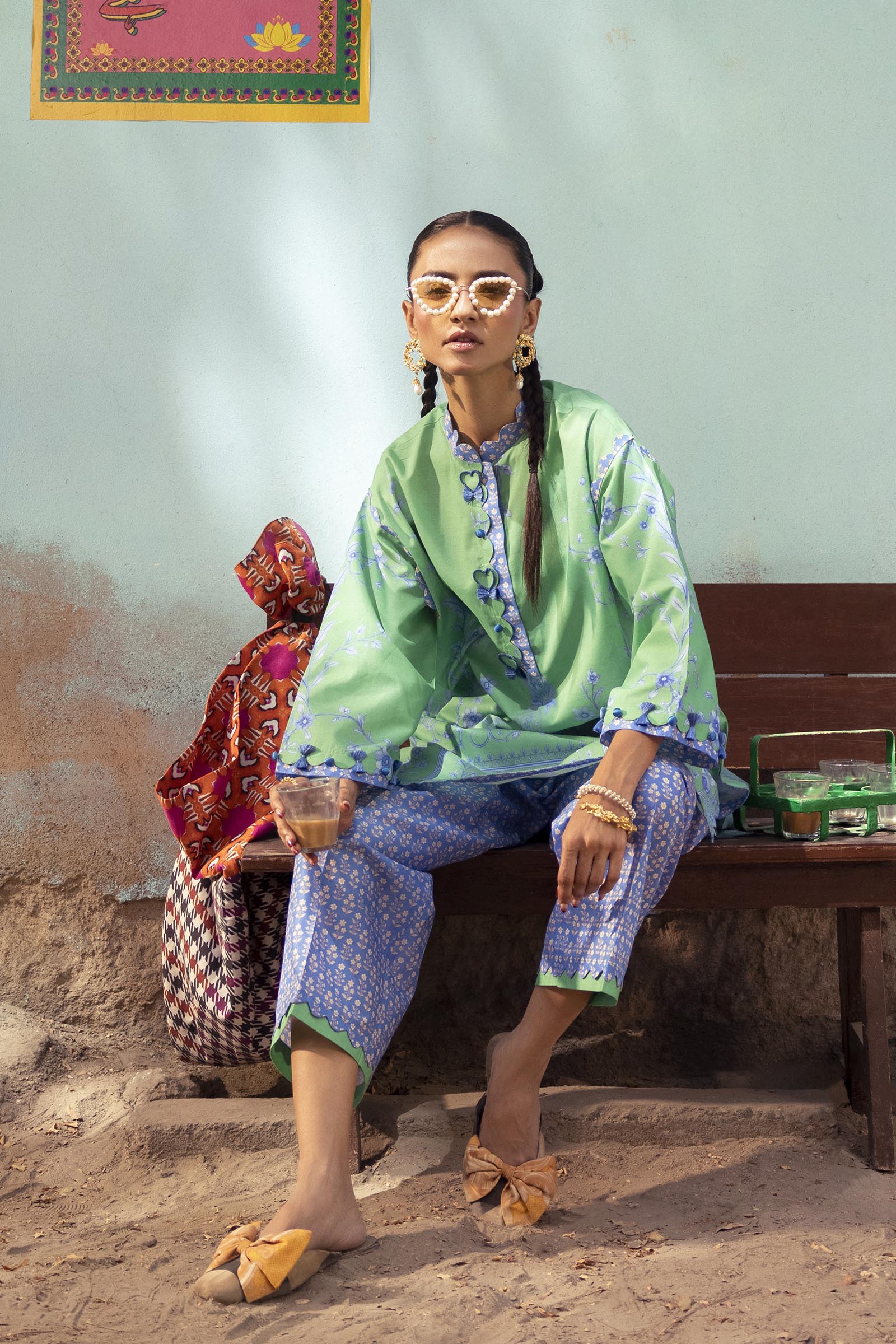 Unstitched Printed 2 Piece Lawn Suit Secondary image