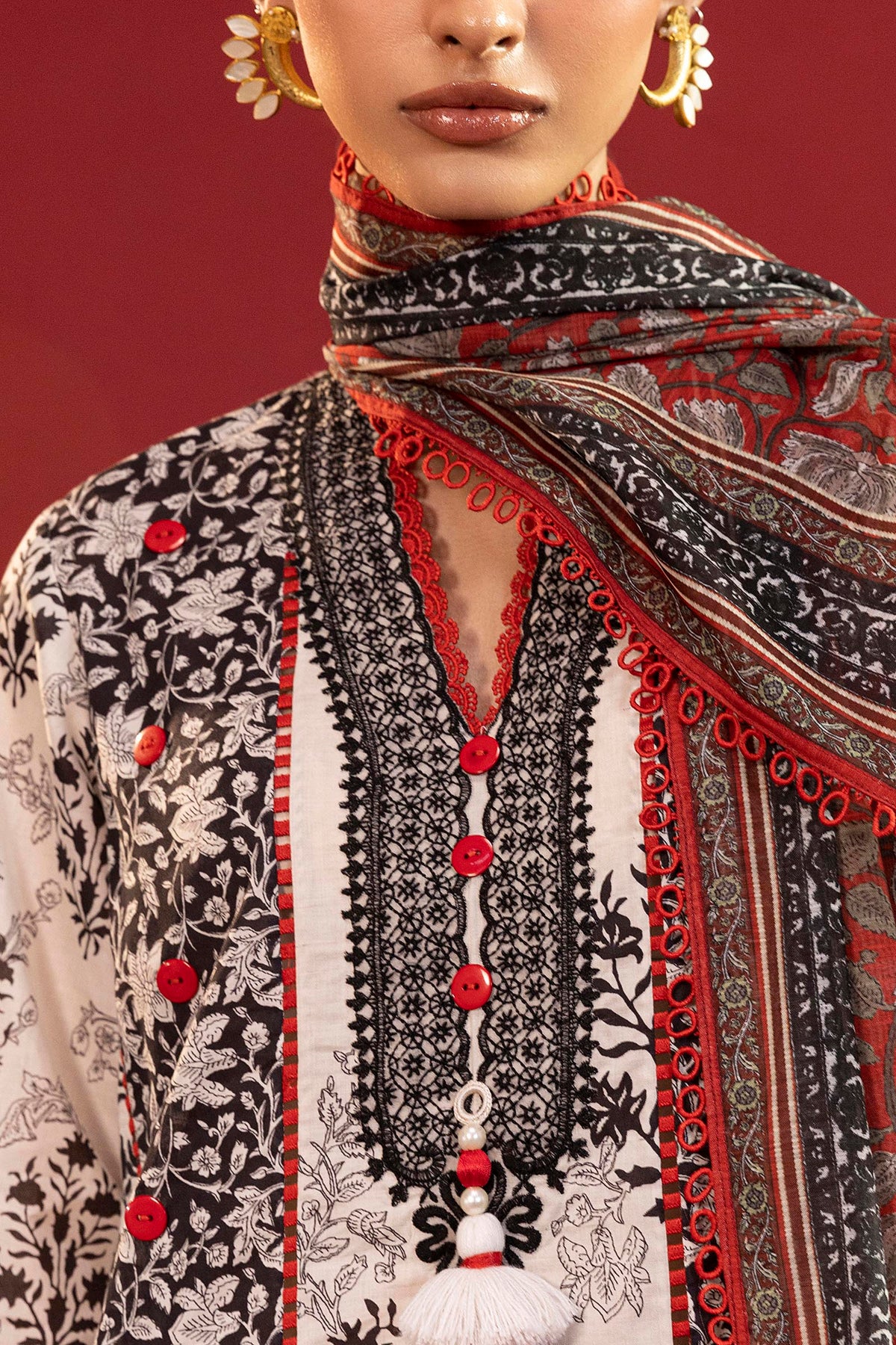 Unstitched Printed 2 Piece Lawn Suit