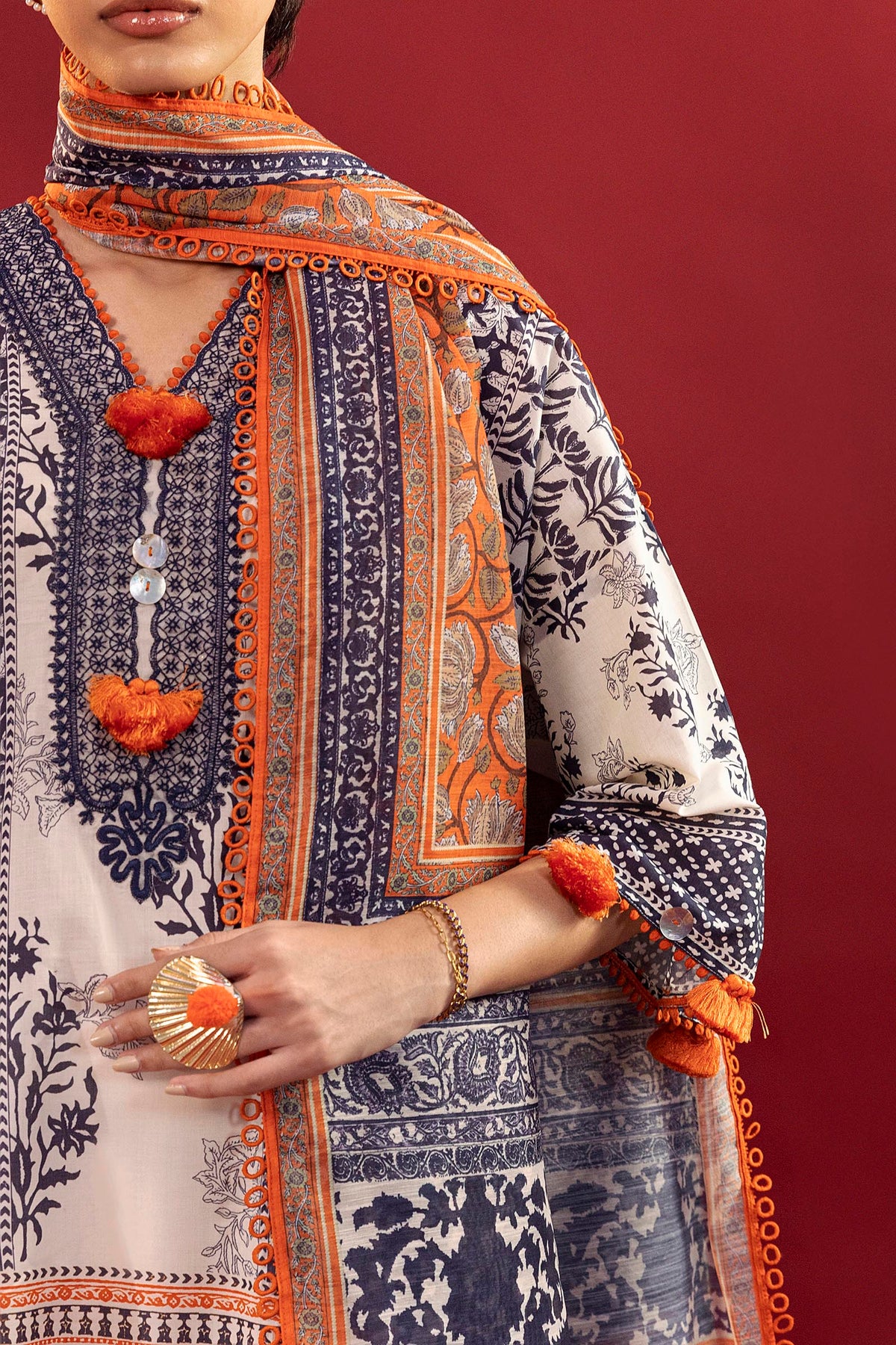 Unstitched Printed 2 Piece Lawn Suit