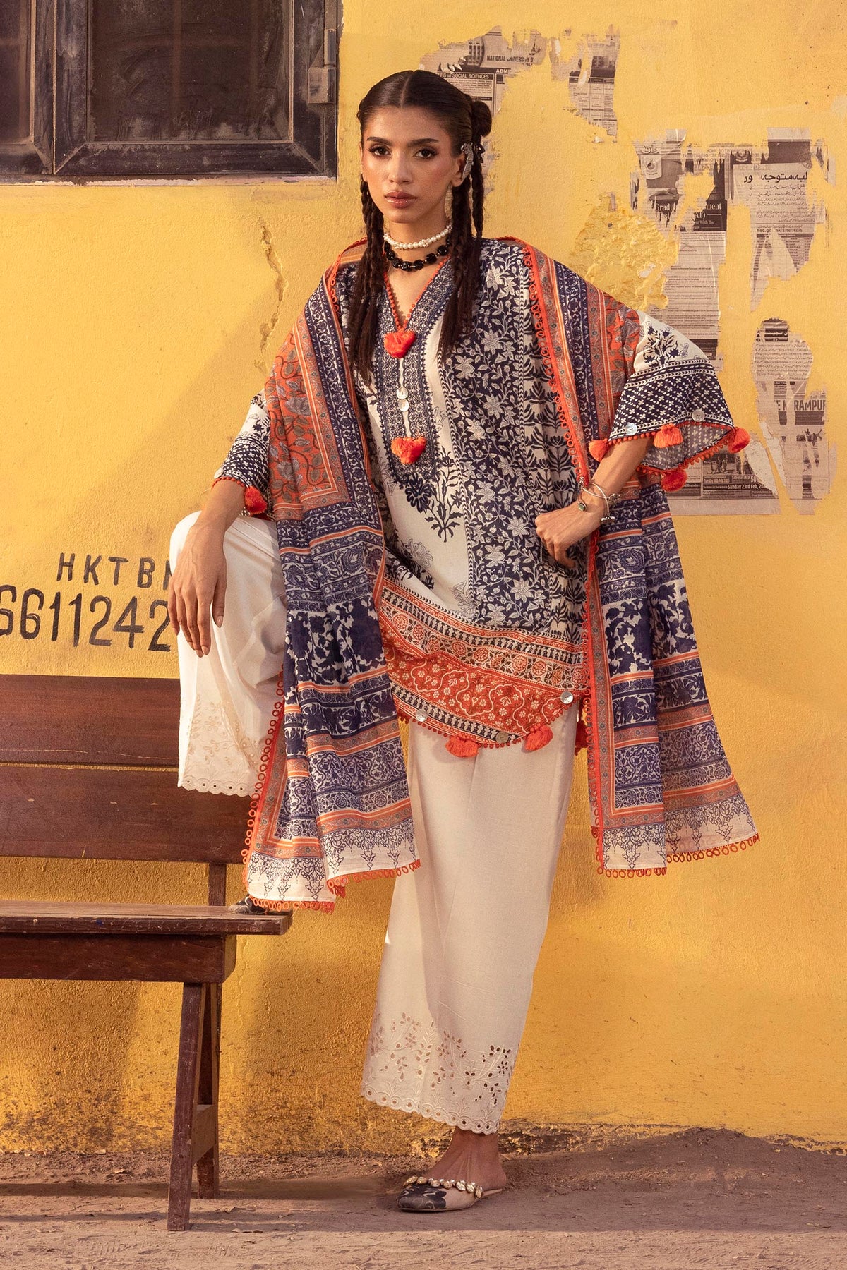 Unstitched Printed 2 Piece Lawn Suit