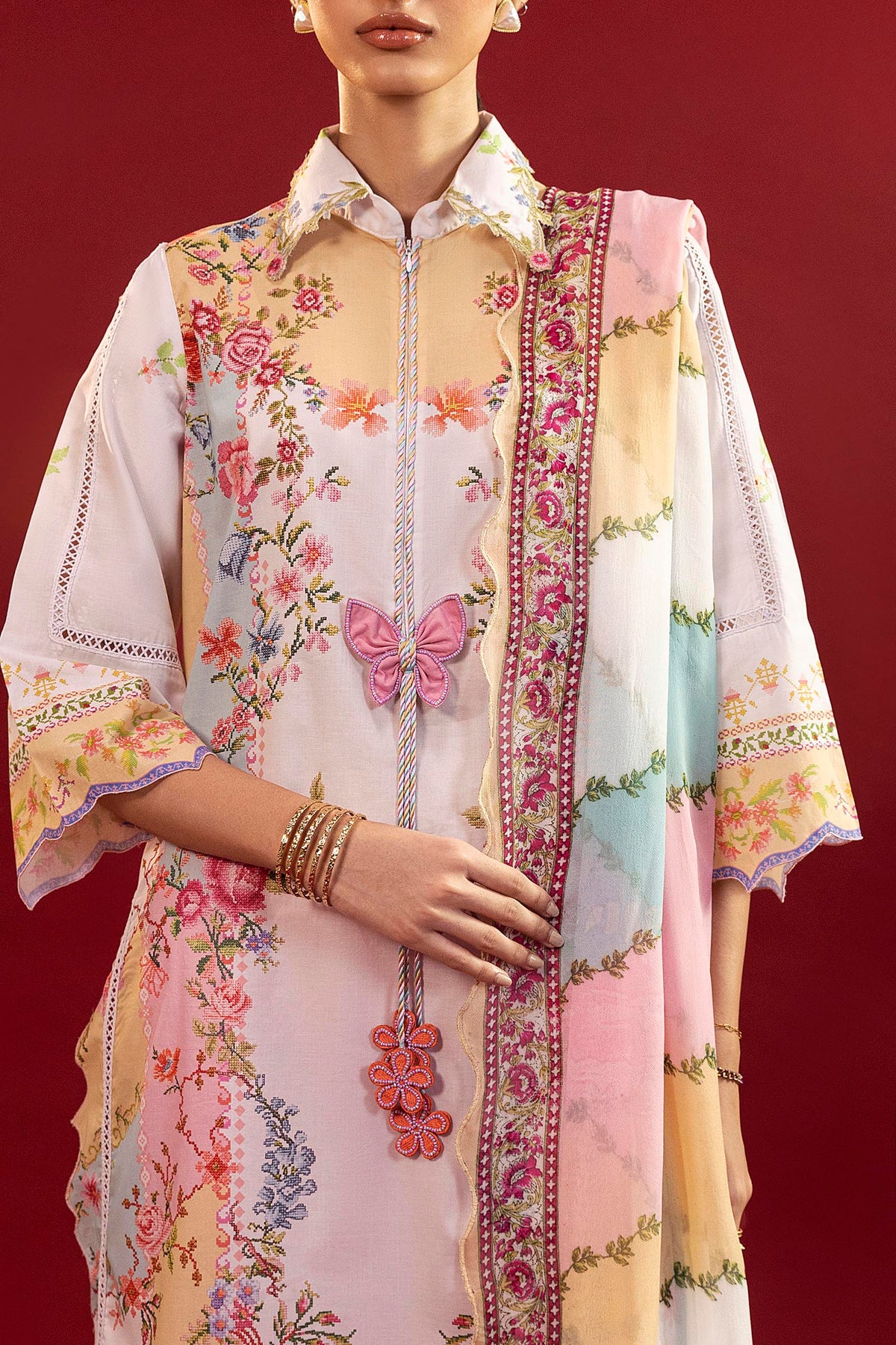 Unstitched Printed 3 Piece Lawn Suit